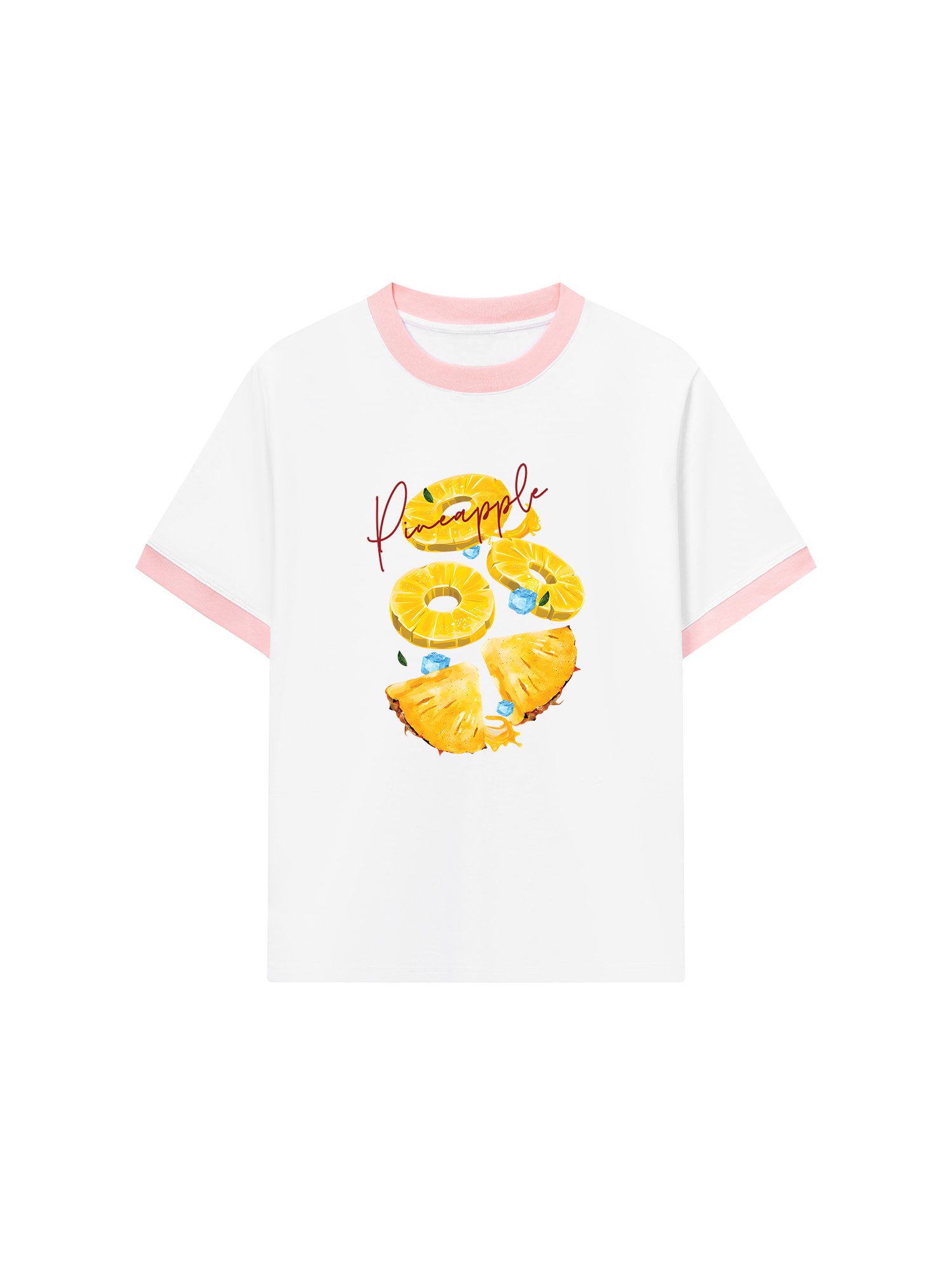 Áo Thun Ringer Relaxed Fit Tropical Pinapple