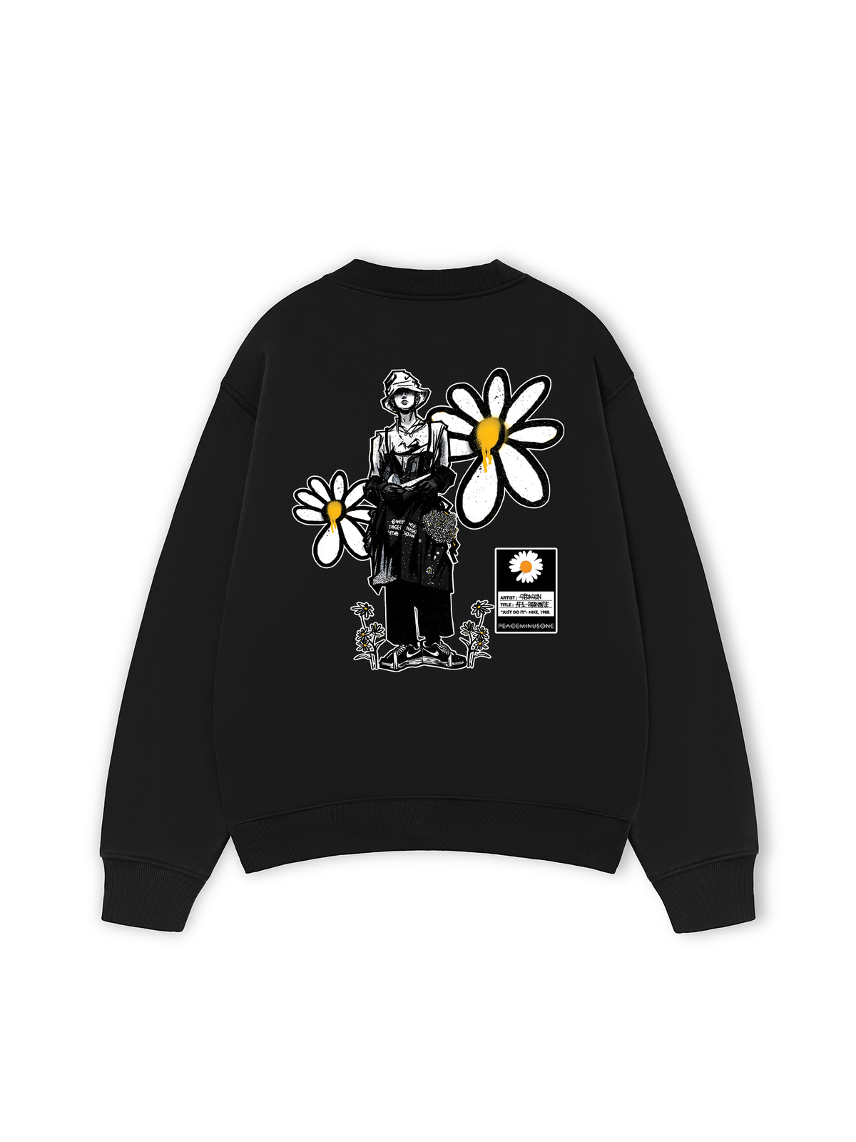Áo Sweater Nỉ Hai Da Floral X GD Art Daisy