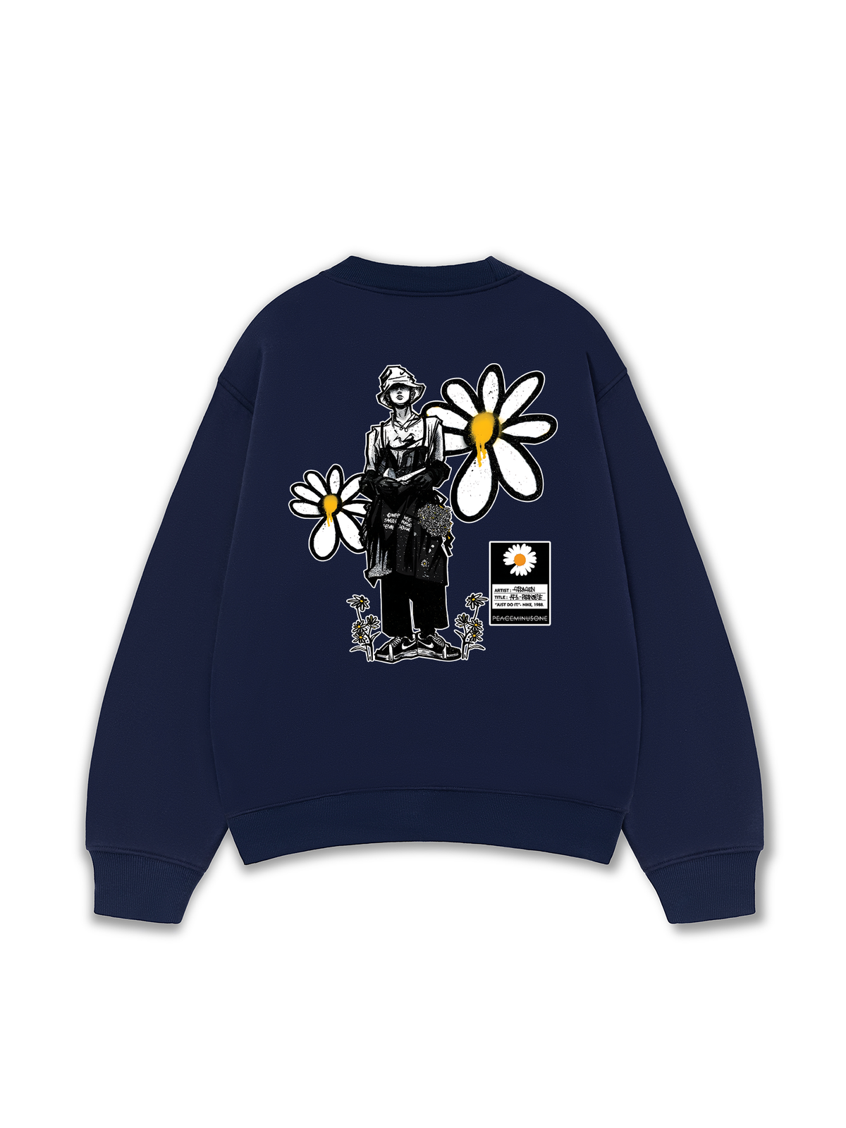 Áo Sweater Nỉ Hai Da Floral X GD Art Daisy