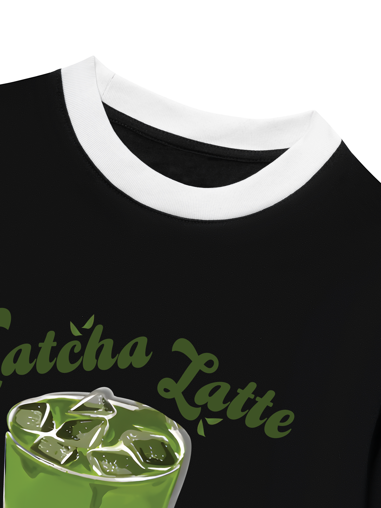 Áo Thun Ringer Relaxed Fit Tropical Matcha