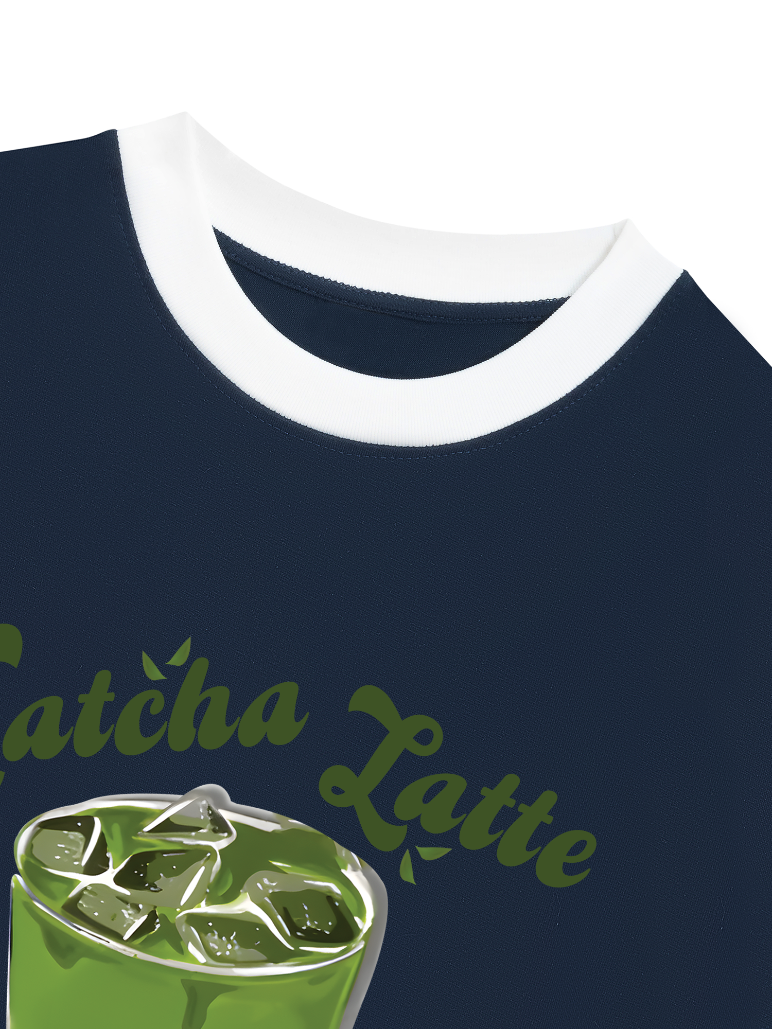 Áo Thun Ringer Relaxed Fit Tropical Matcha