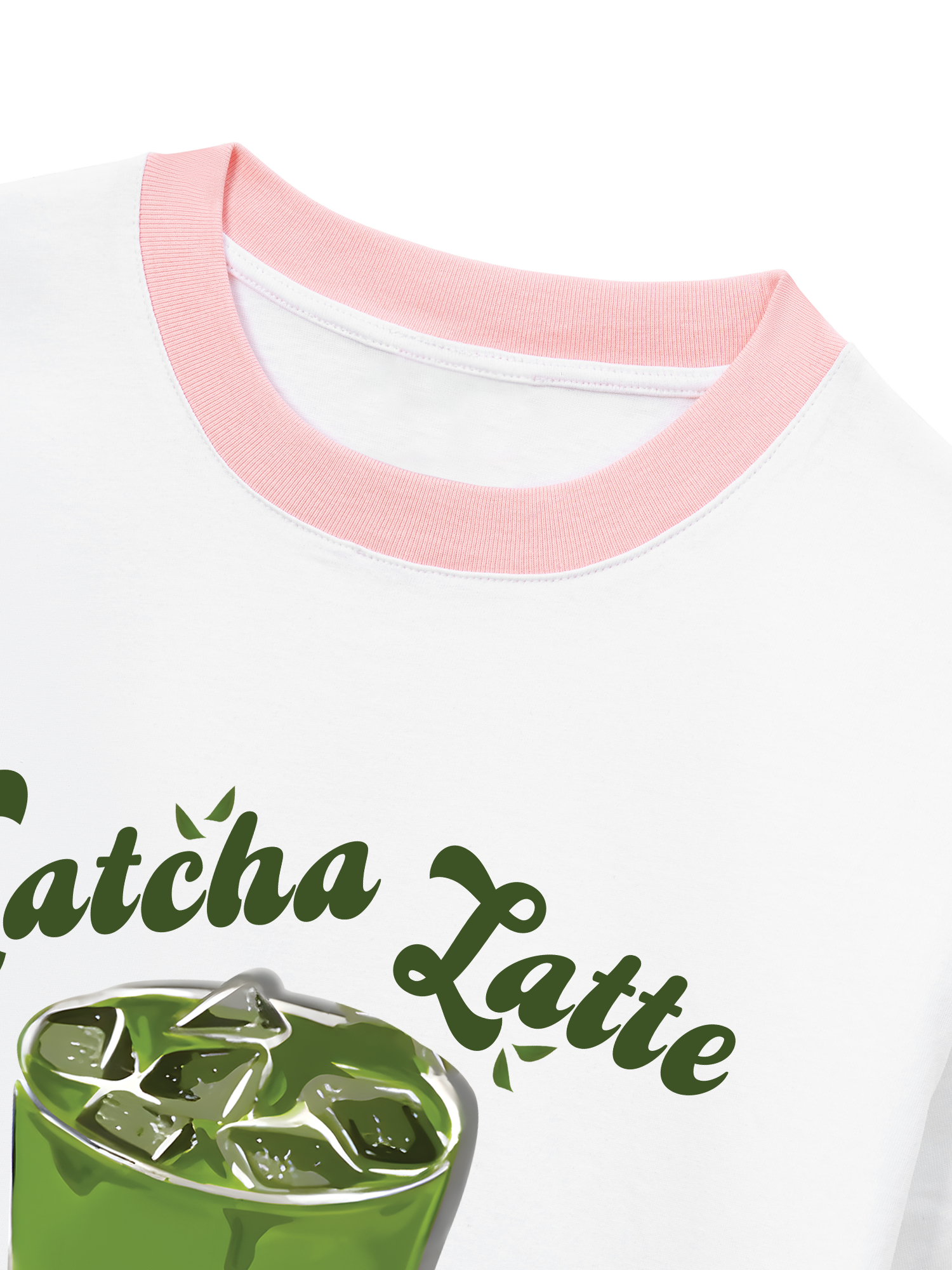 Áo Thun Ringer Relaxed Fit Tropical Matcha