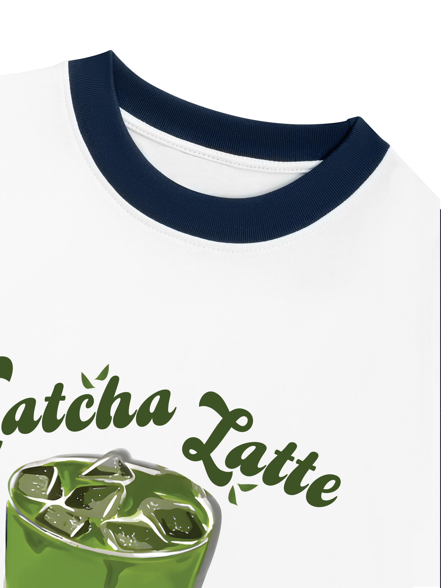 Áo Thun Ringer Relaxed Fit Tropical Matcha