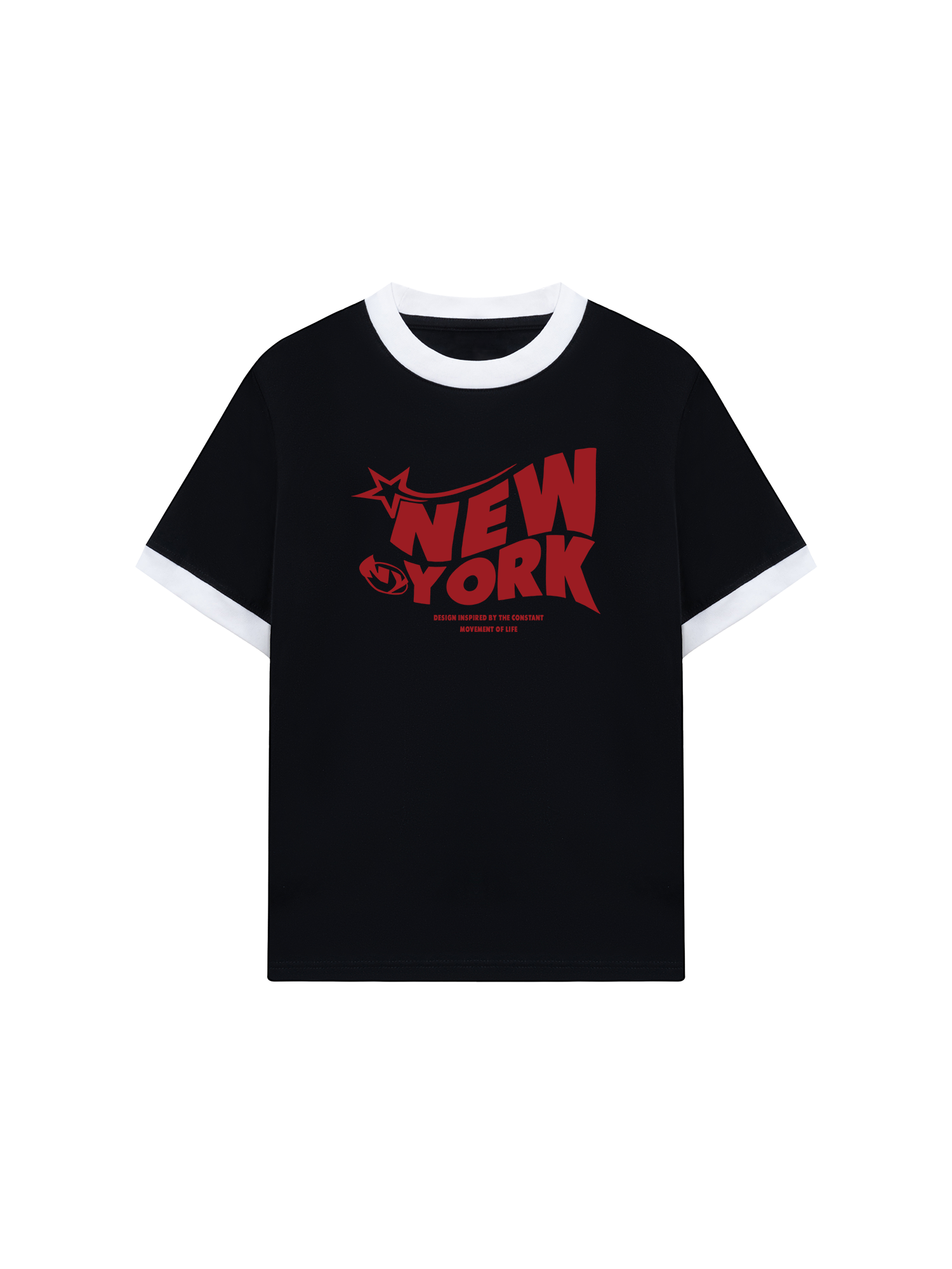 Áo Thun Ringer Relaxed Fit City Red Fashion