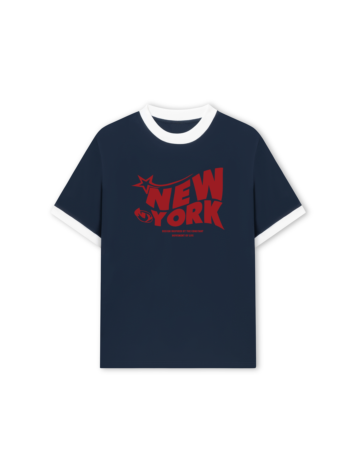 Áo Thun Ringer Relaxed Fit City Red Fashion