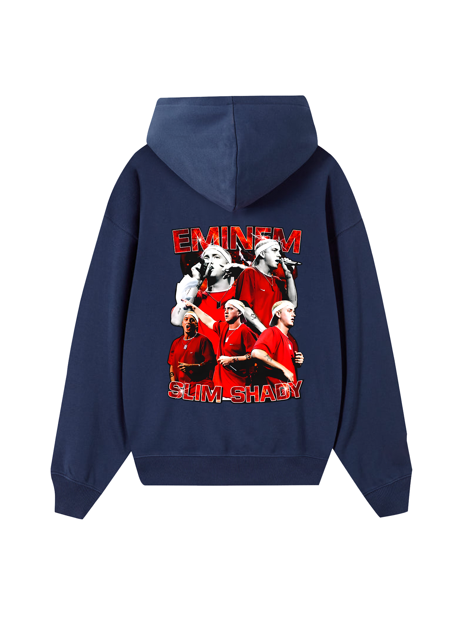 Rapper Eminem Red Flames Hoodie