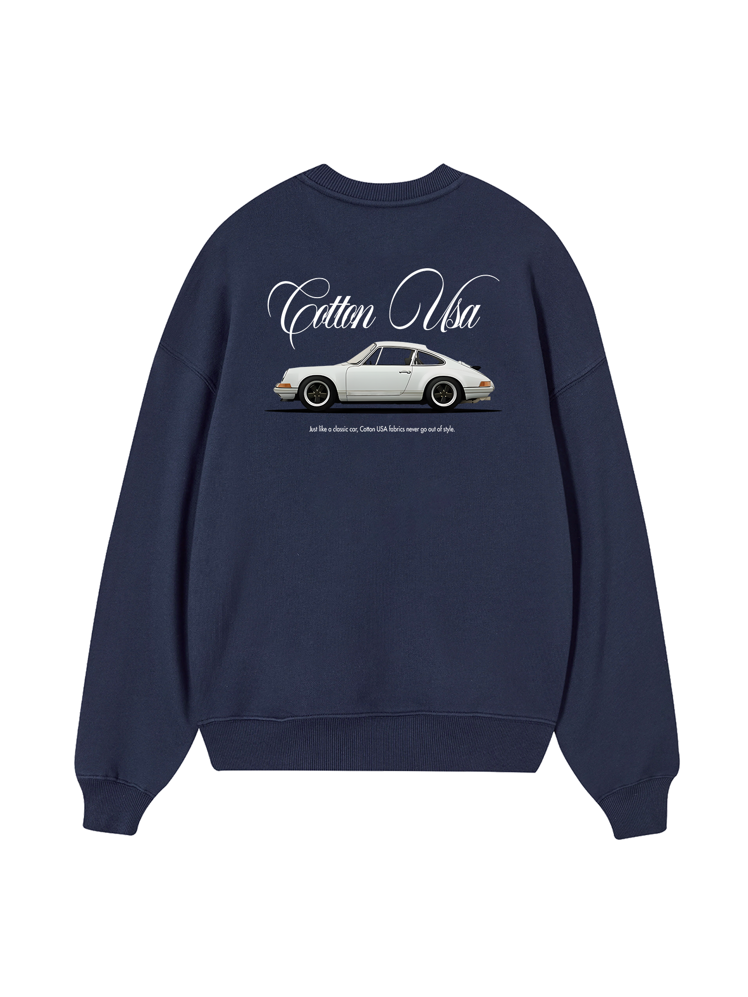 Classic Car White  Sweater