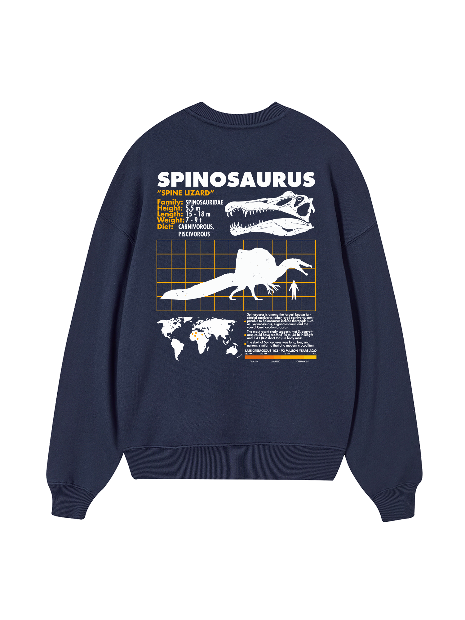 Wild Life Analysis Table Spinosaurus Sweater