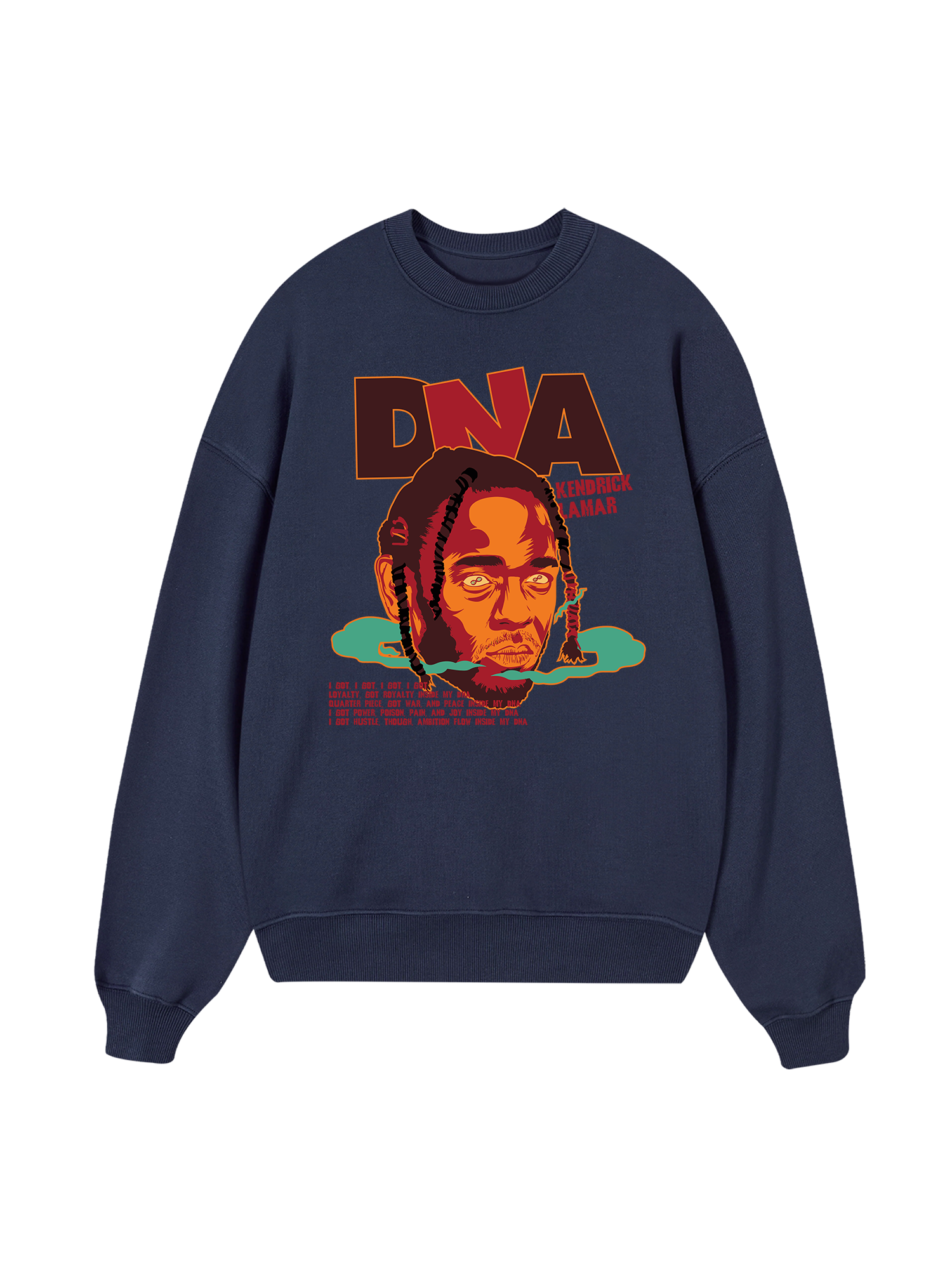 Rapper Kendrick Lamar DNA Sweater