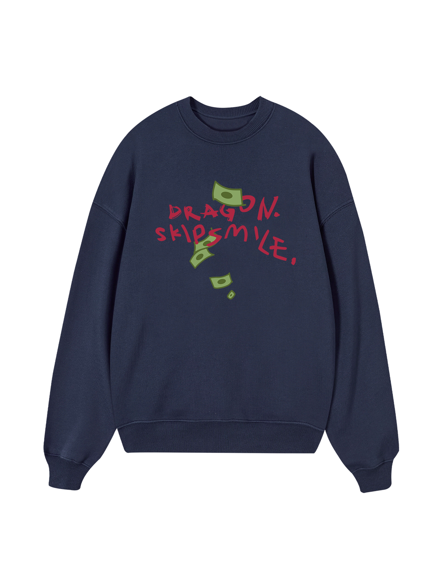 Money Dragon Skip Smile Sweater