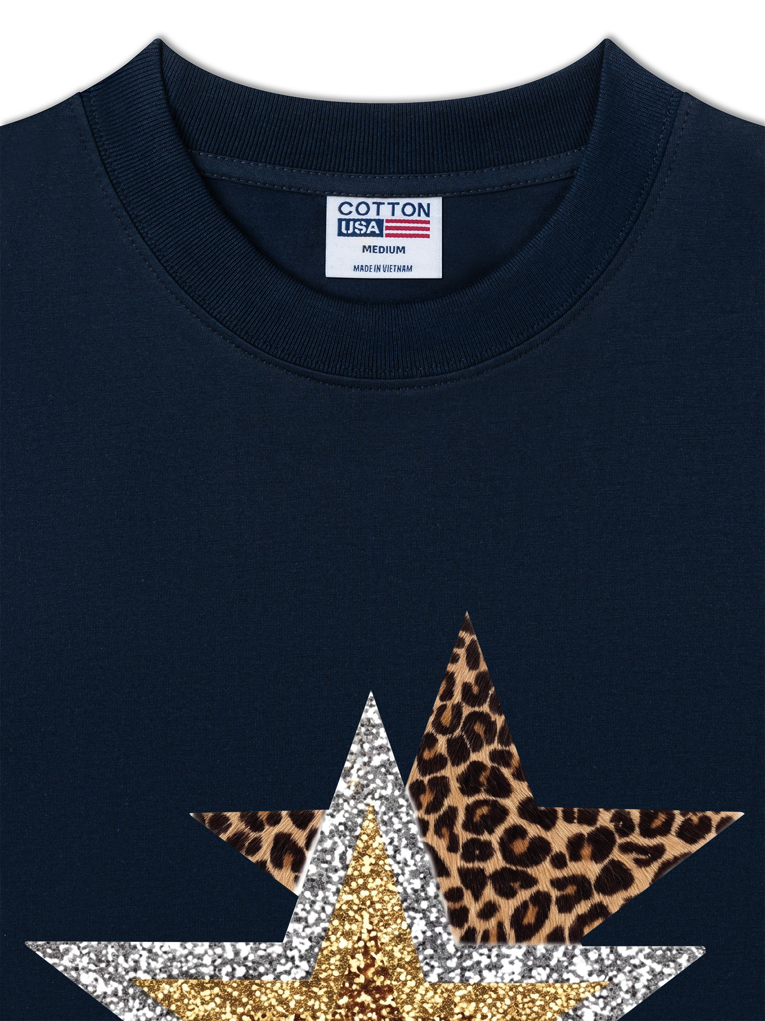 Áo Thun Relaxed Fit Urban Leopard Metallic Savage Stars