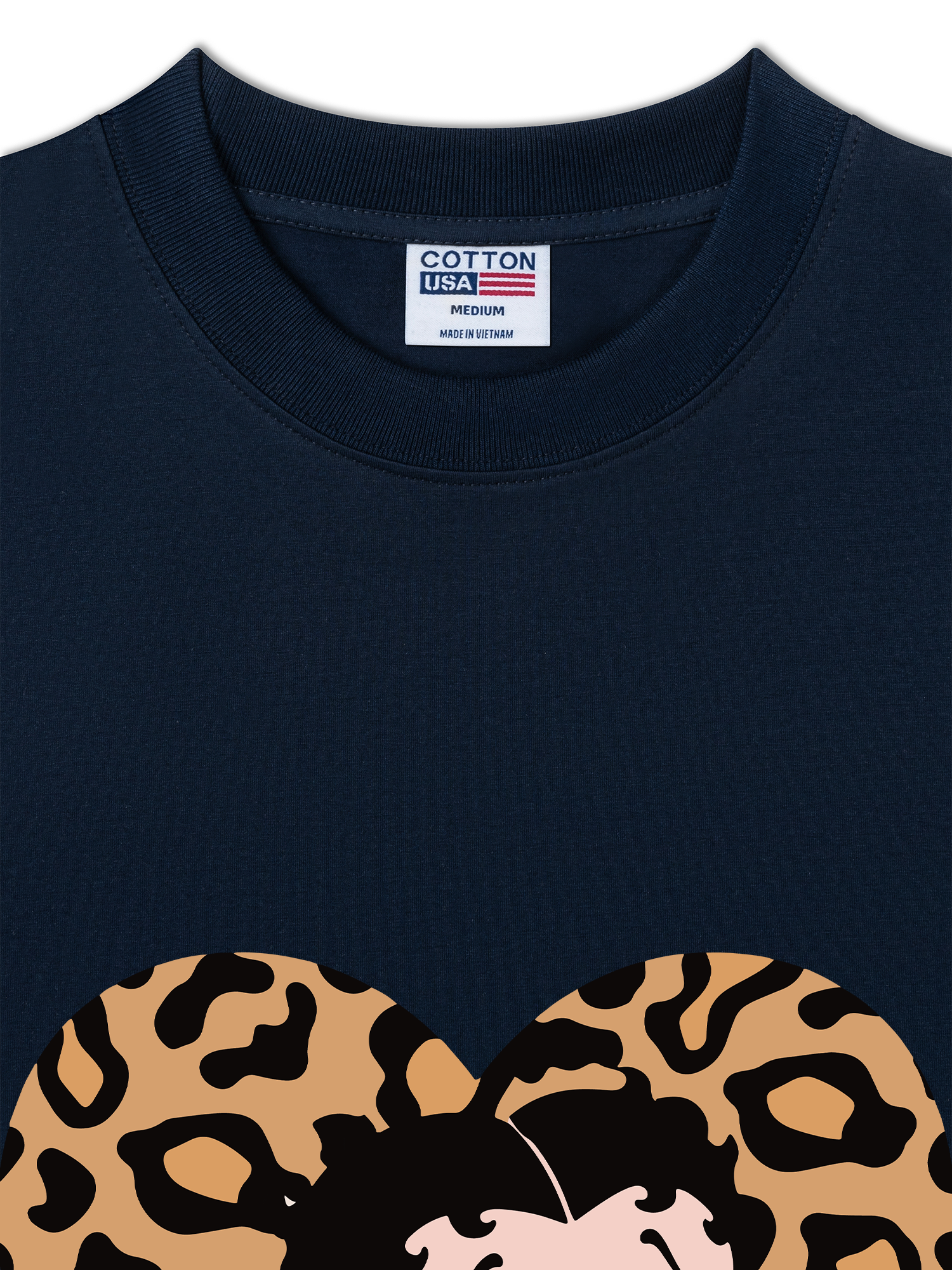 Áo Thun Relaxed Fit Urban Leopard Betty Cheetah Heart