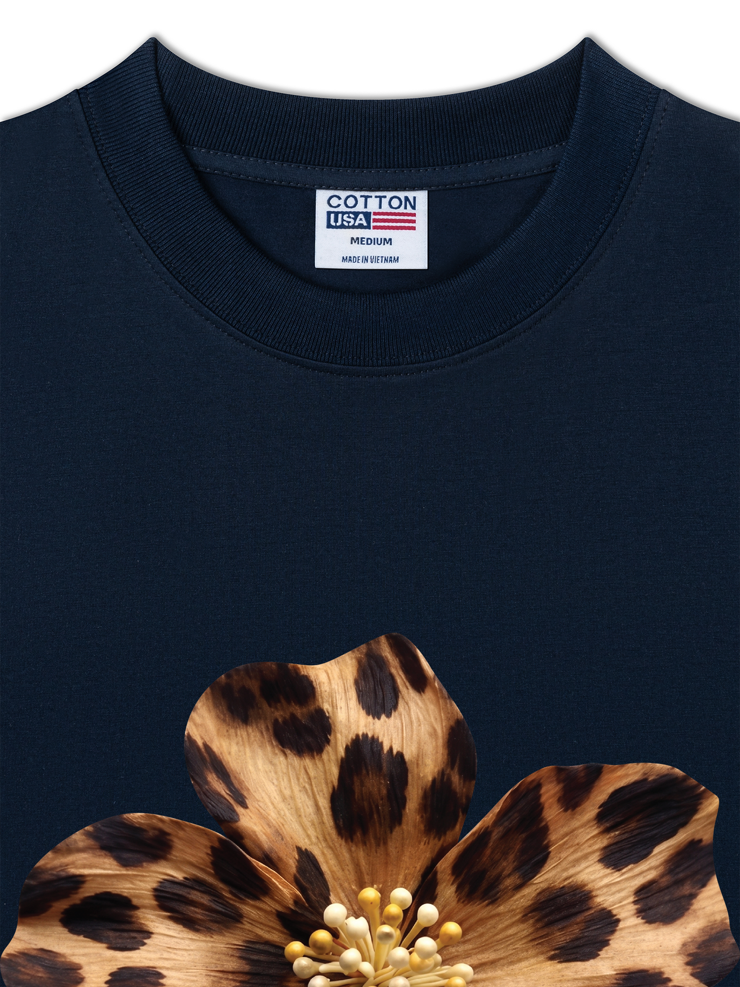 Áo Thun Relaxed Fit Urban Leopard  Safari Spotted Petals