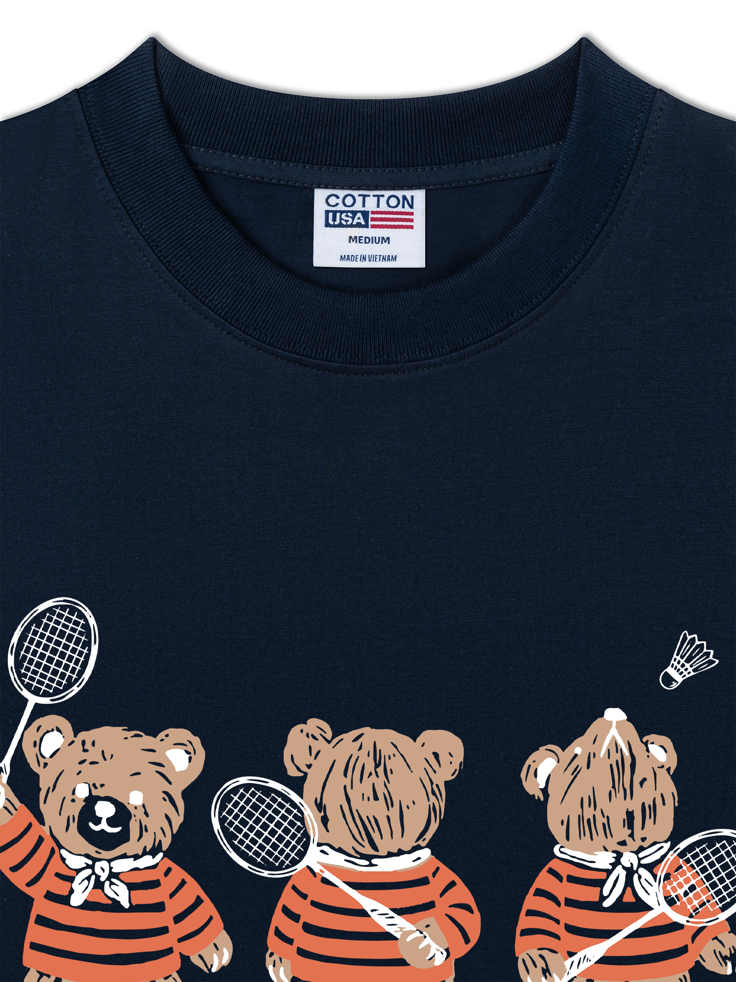 Áo Thun Relaxed Fit Badminton Bears Club
