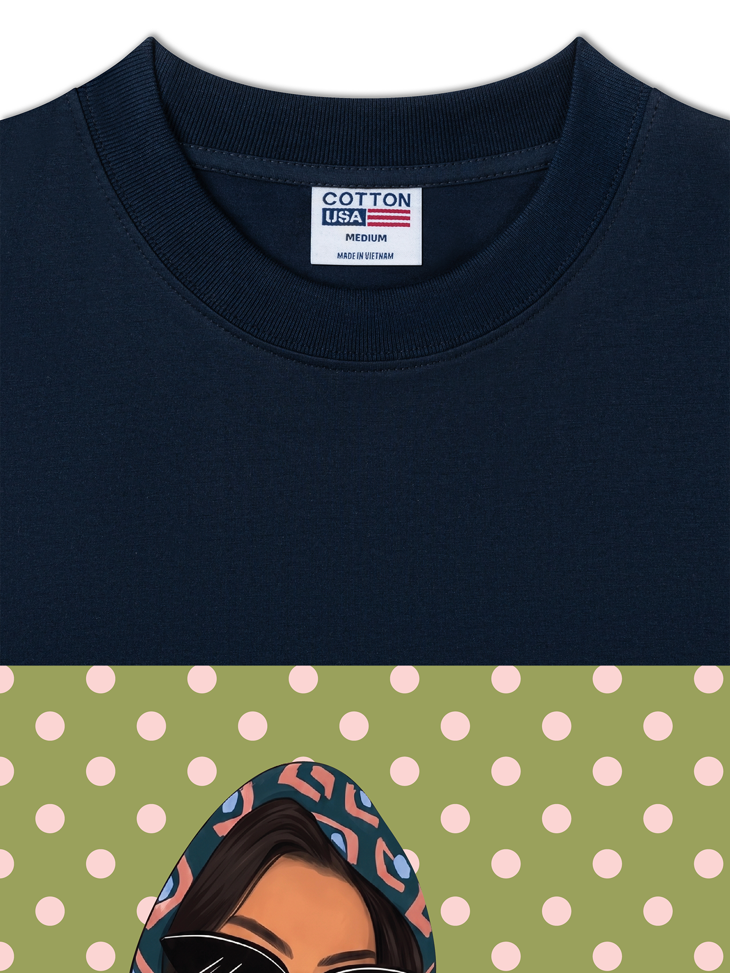 Áo Thun Relaxed Fit Farm Cool Polka Dot Duck