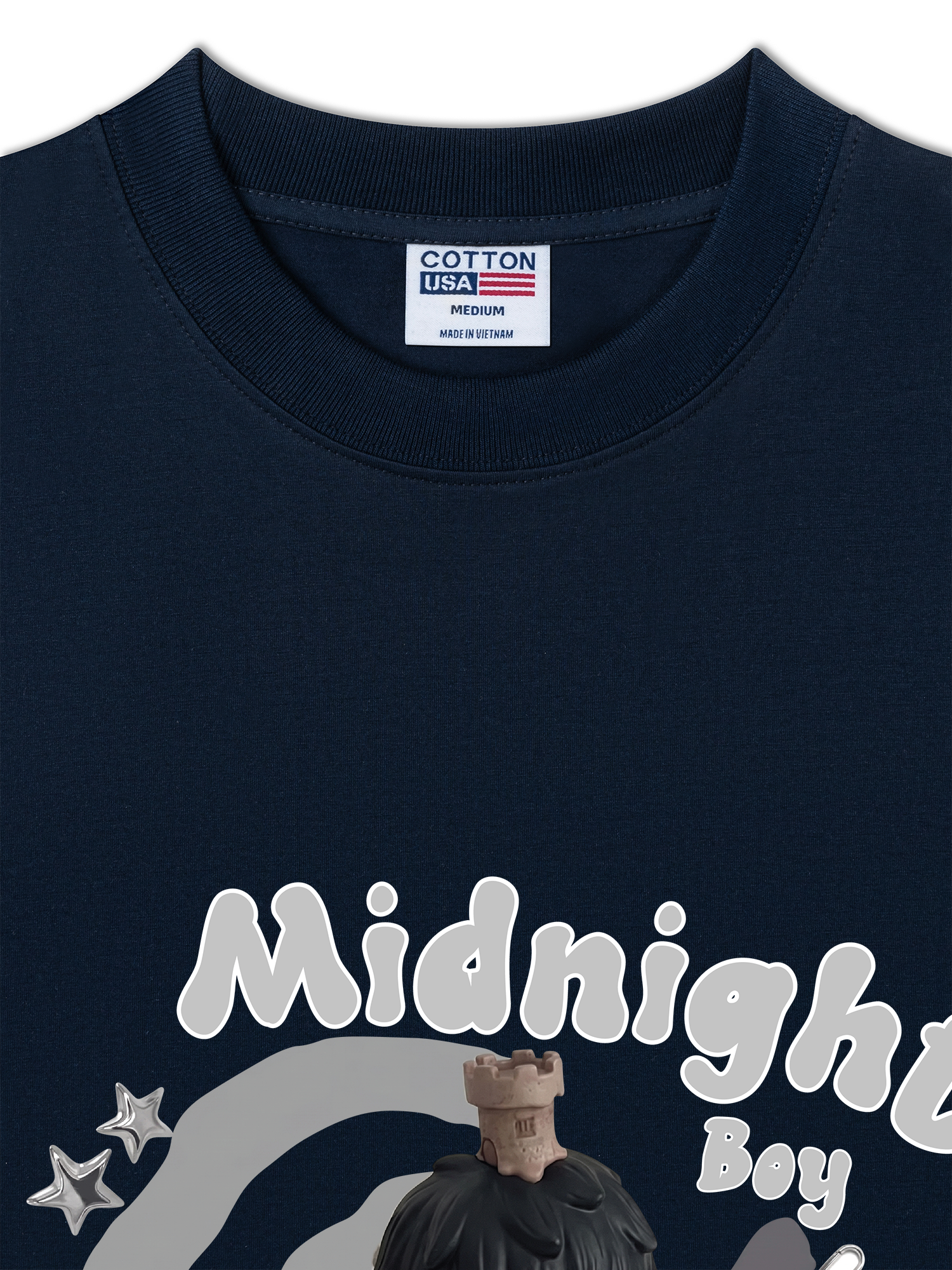 Áo Thun Relaxed Fit Cute Gang Mightnight Boy