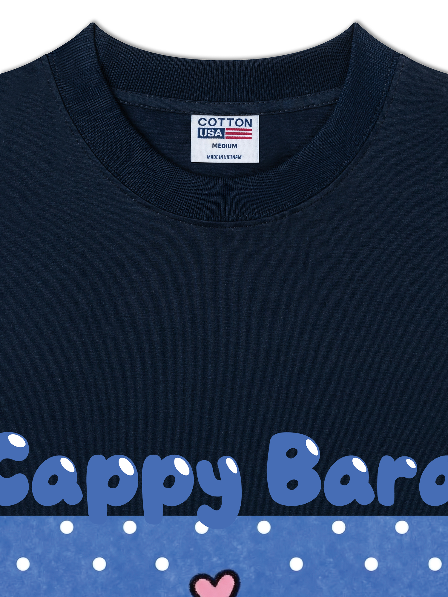 Áo Thun Relaxed Fit Farm Capy Bara Blue Background