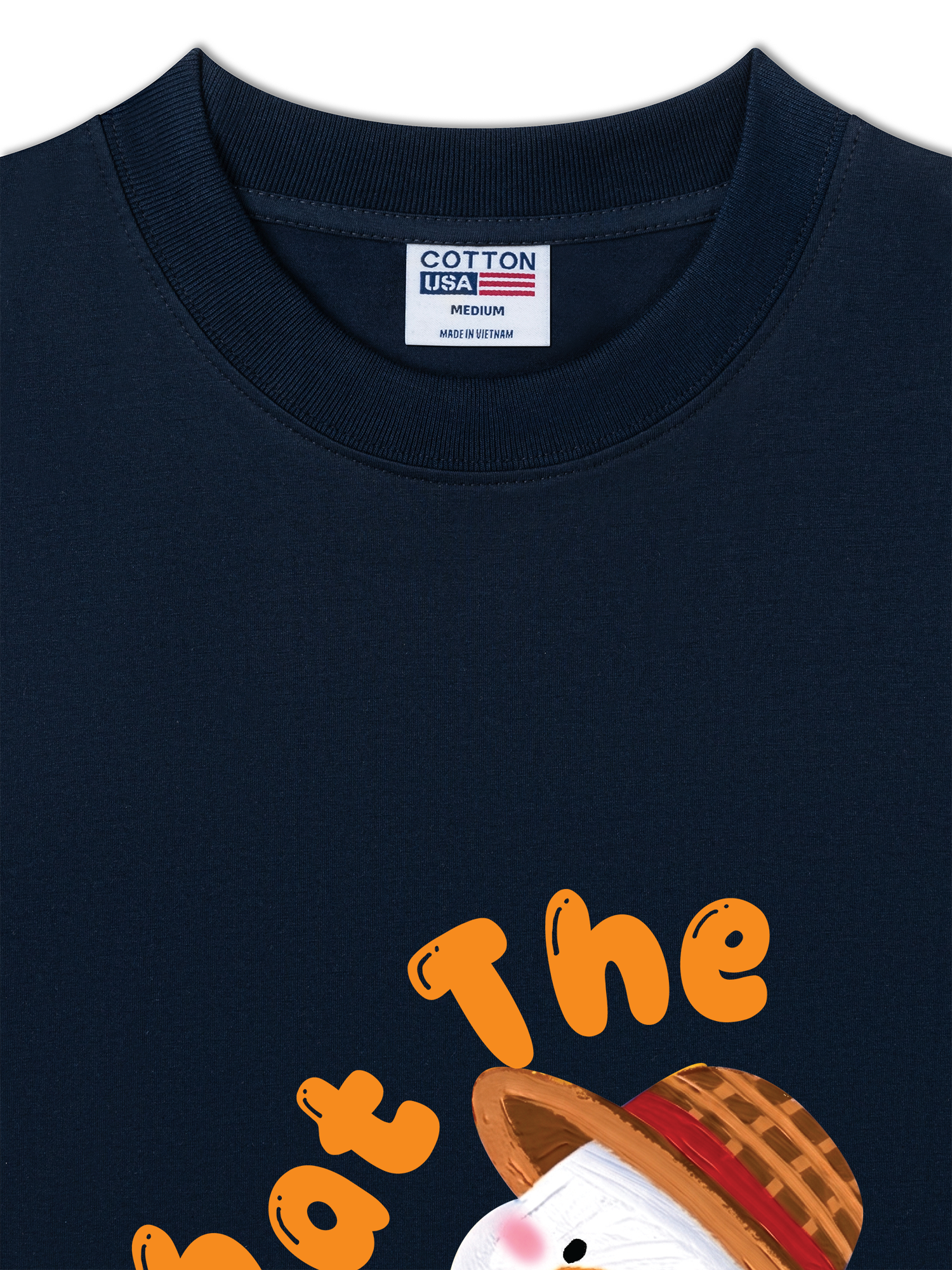 Áo Thun Relaxed Fit Farm What The Duck Orange