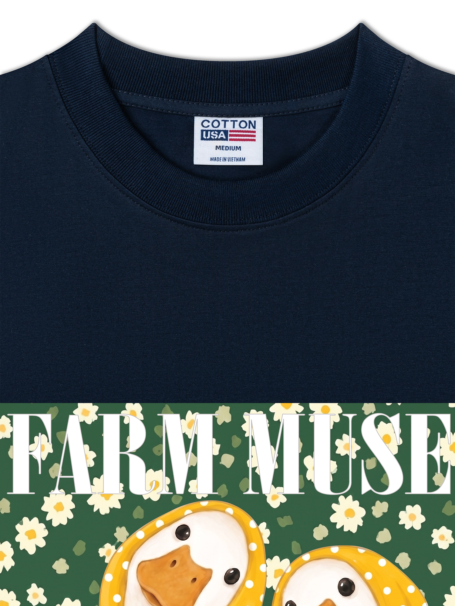 Áo Thun Relaxed Fit Farm Muse Duck Couple