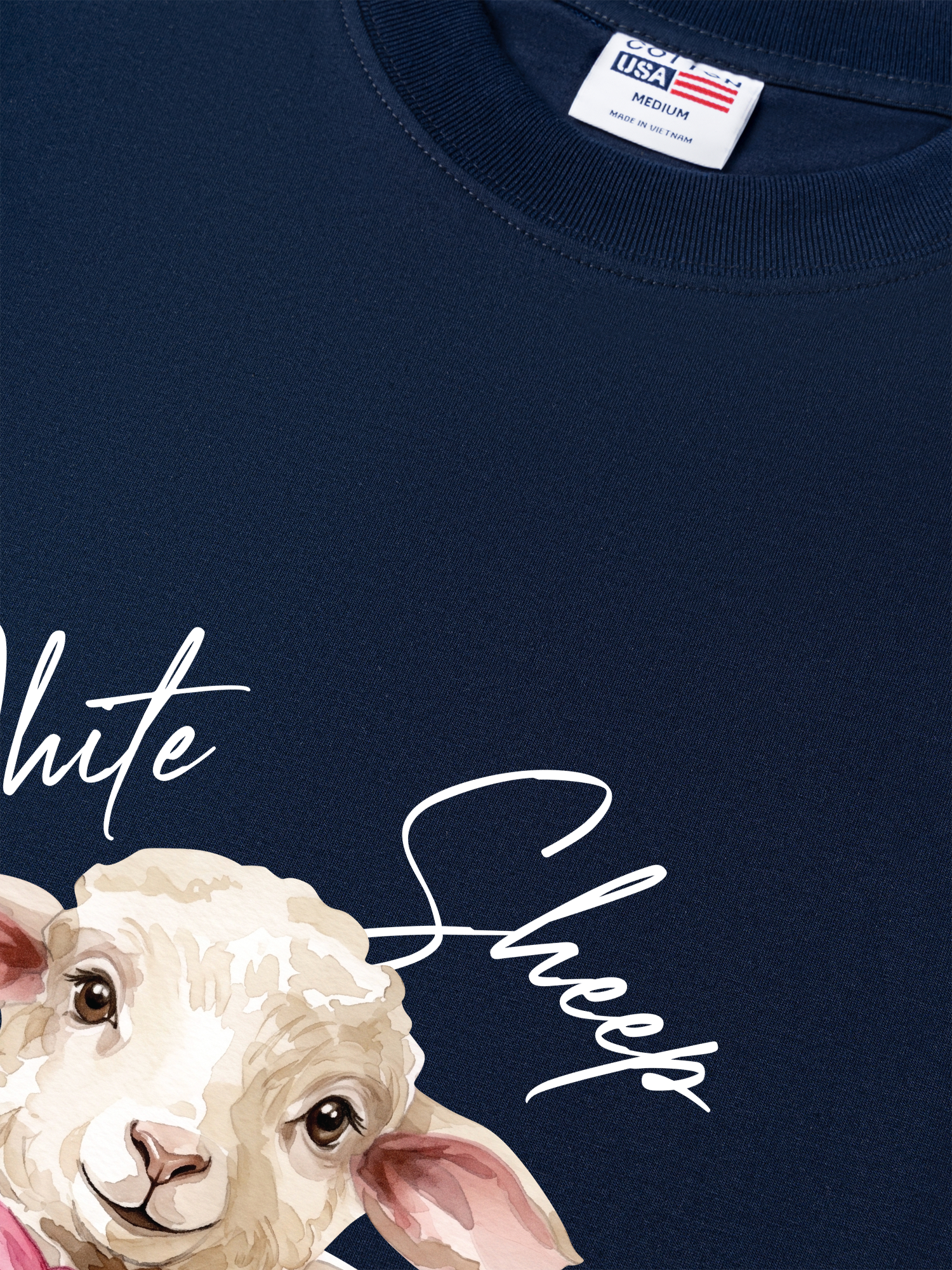 Áo Thun Relaxed Fit Farm White Sheep