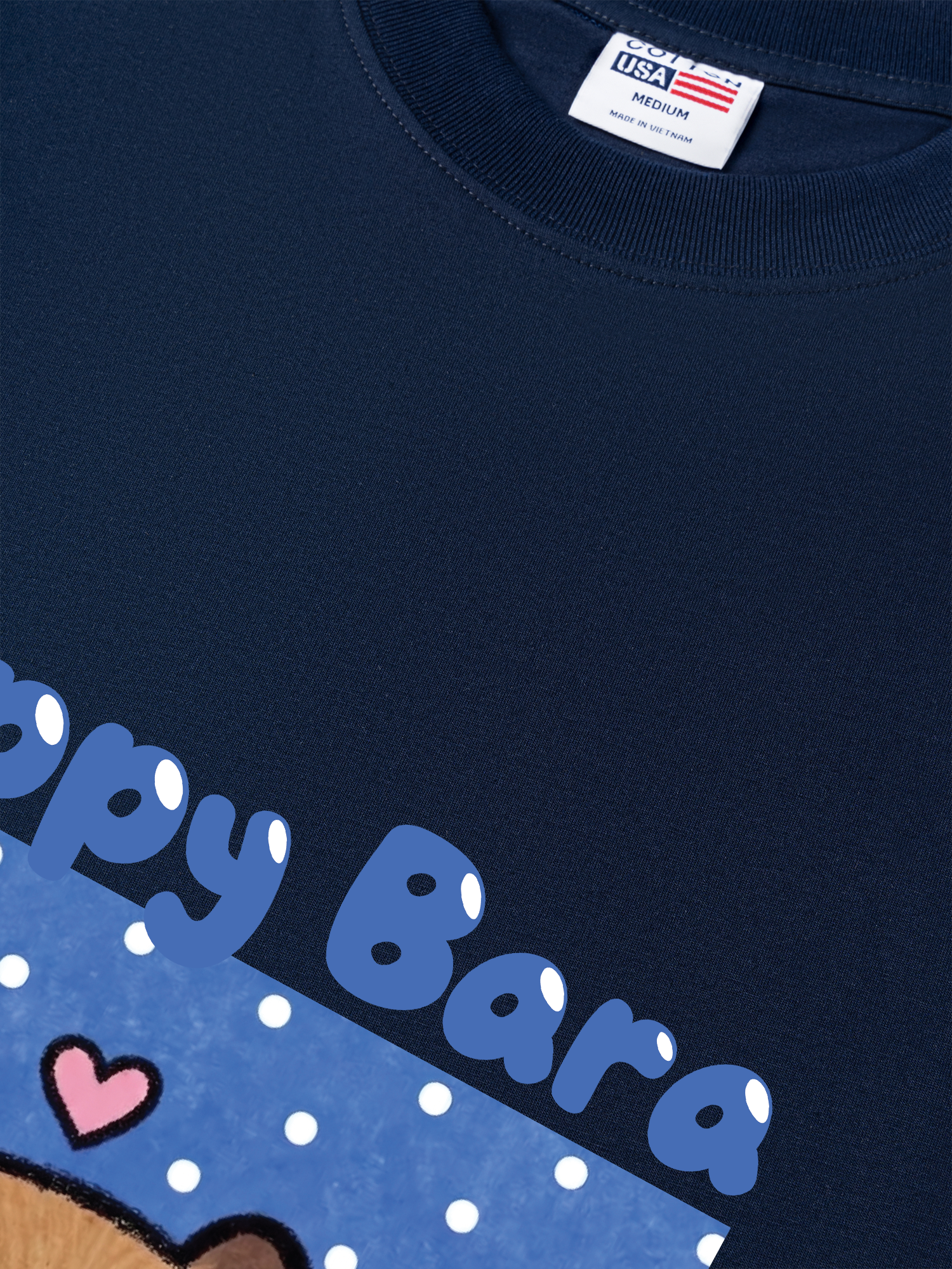 Áo Thun Relaxed Fit Farm Capy Bara Blue Background