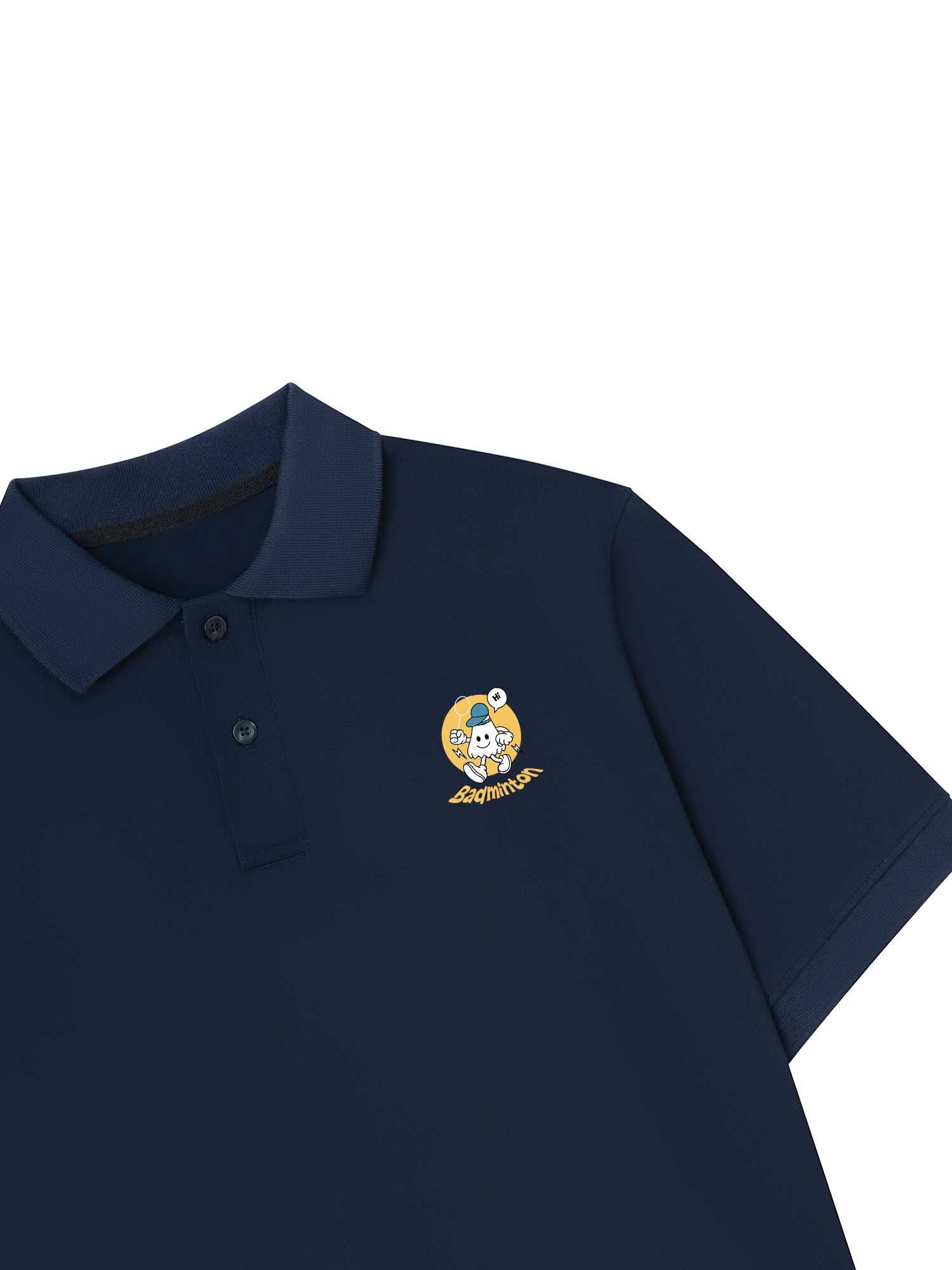 Áo Polo Relaxed Fit Badminton Cartoon