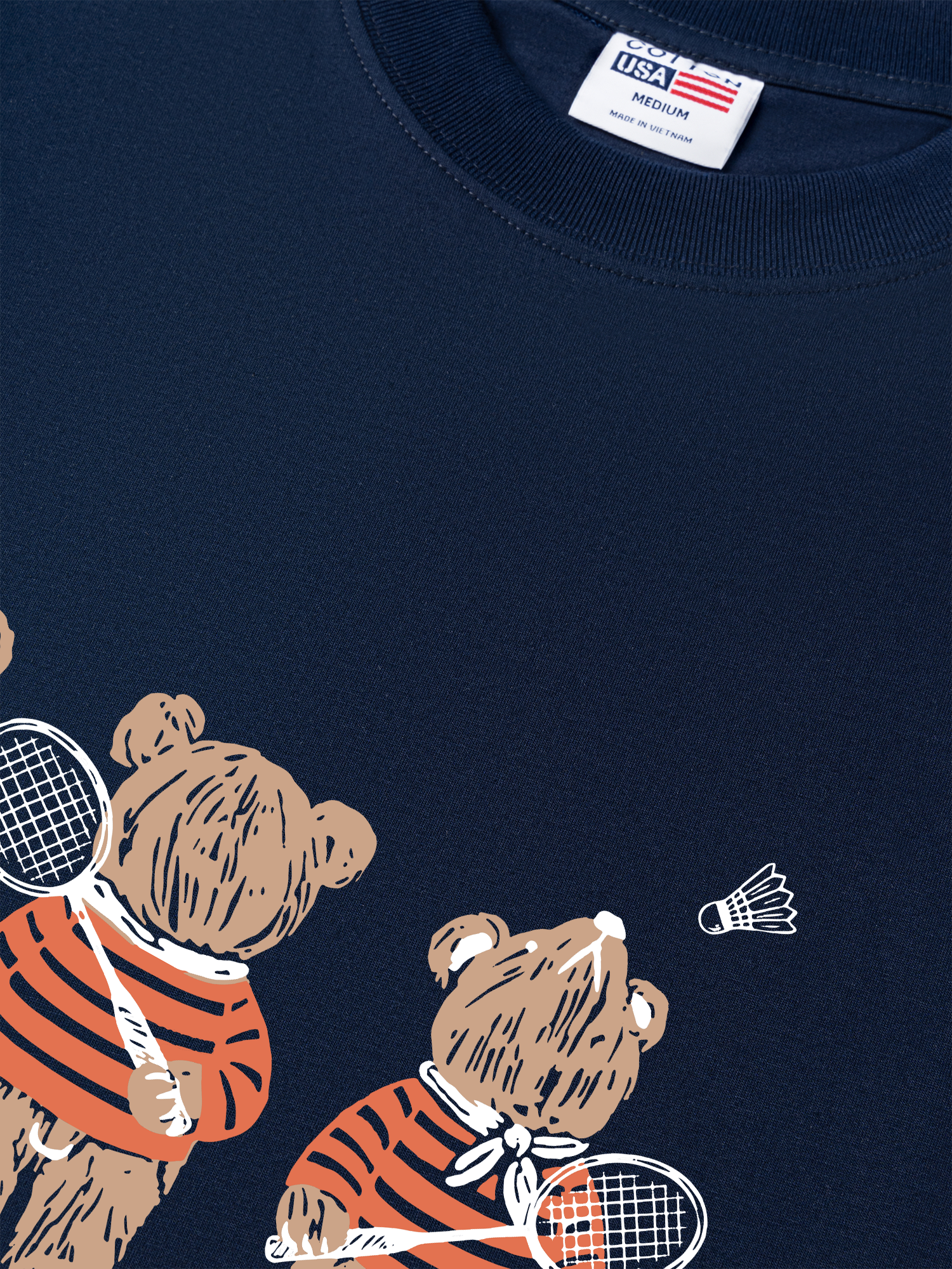 Áo Thun Relaxed Fit Badminton Bears Club