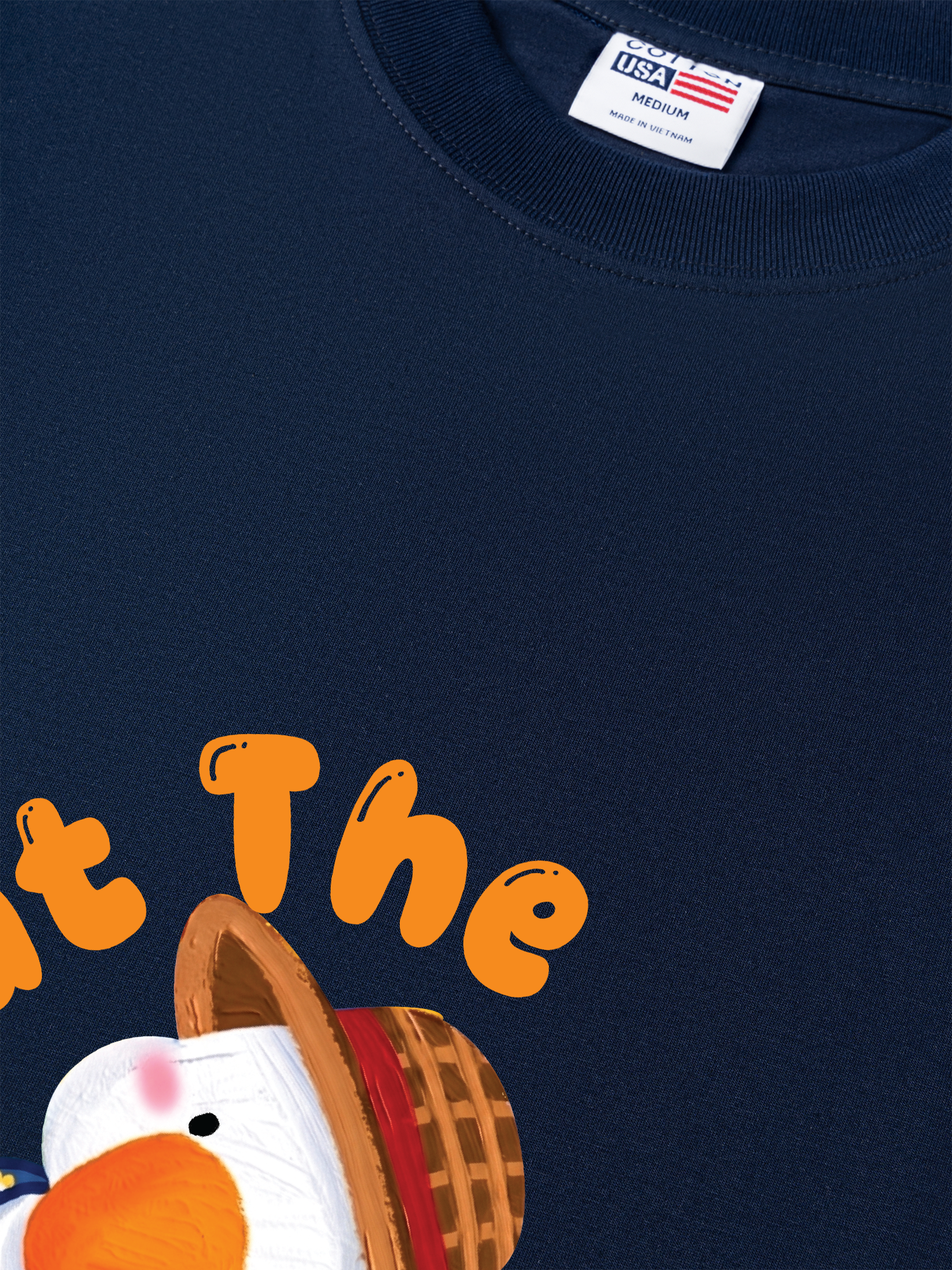 Áo Thun Relaxed Fit Farm What The Duck Orange