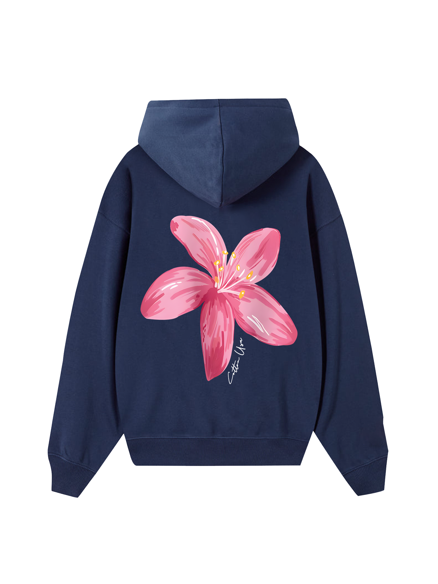 Floral Pink Flower Hoodie