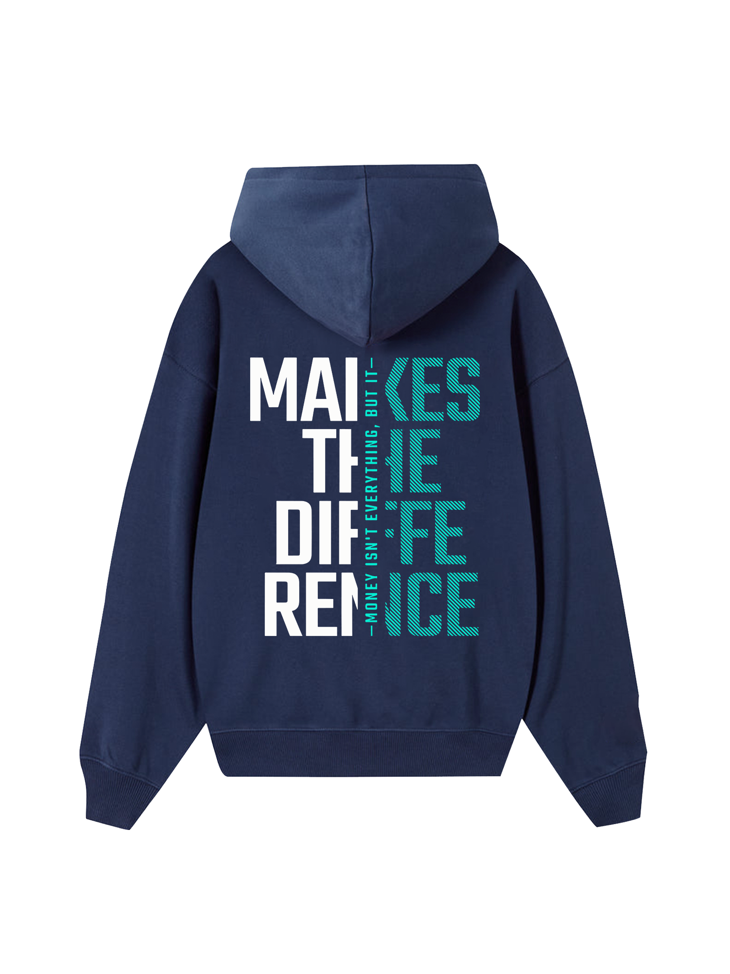 Money Motivational Modern Typographic Hoodie