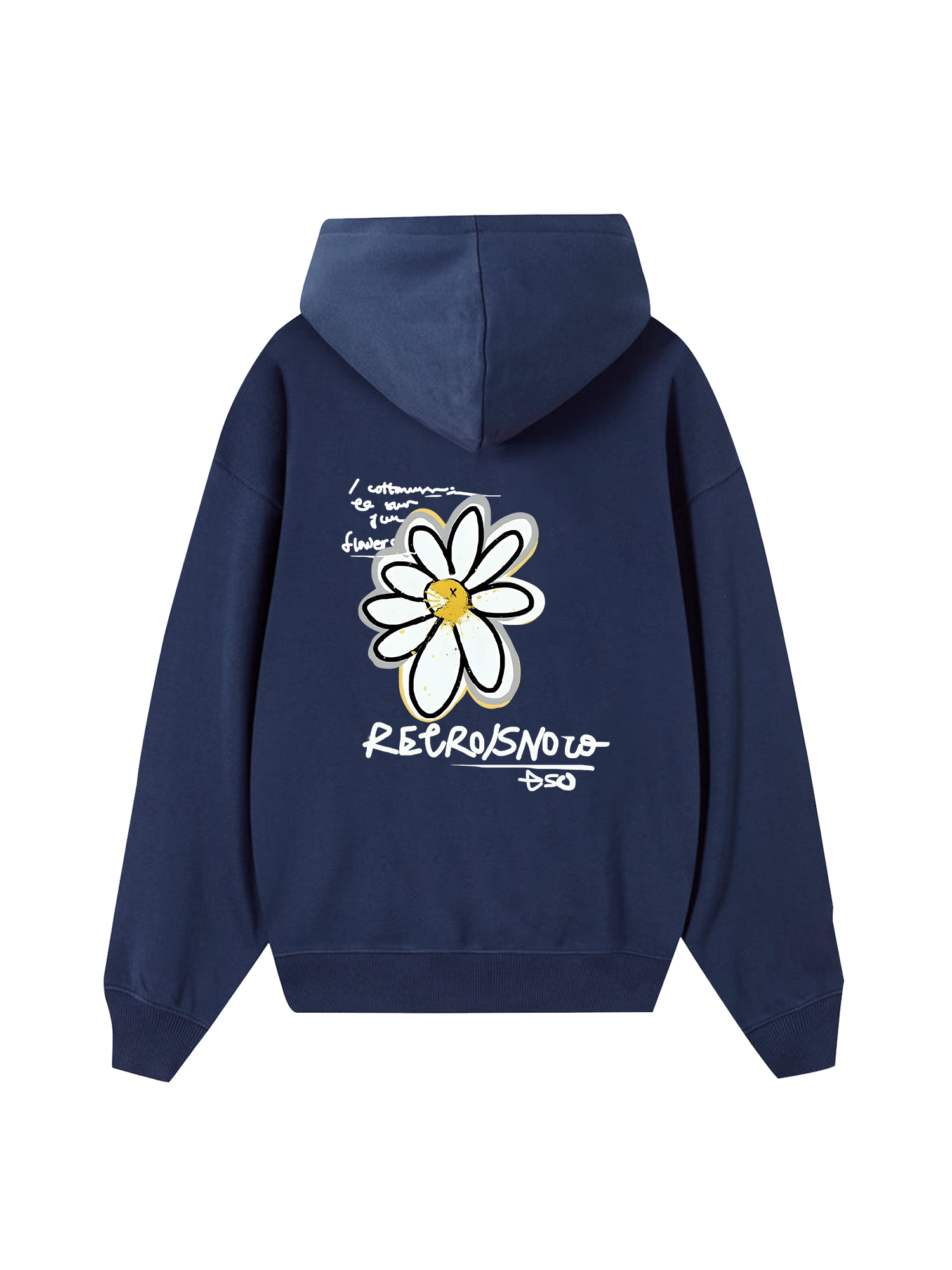 Cotton Usa Daisy Flower Hoodie