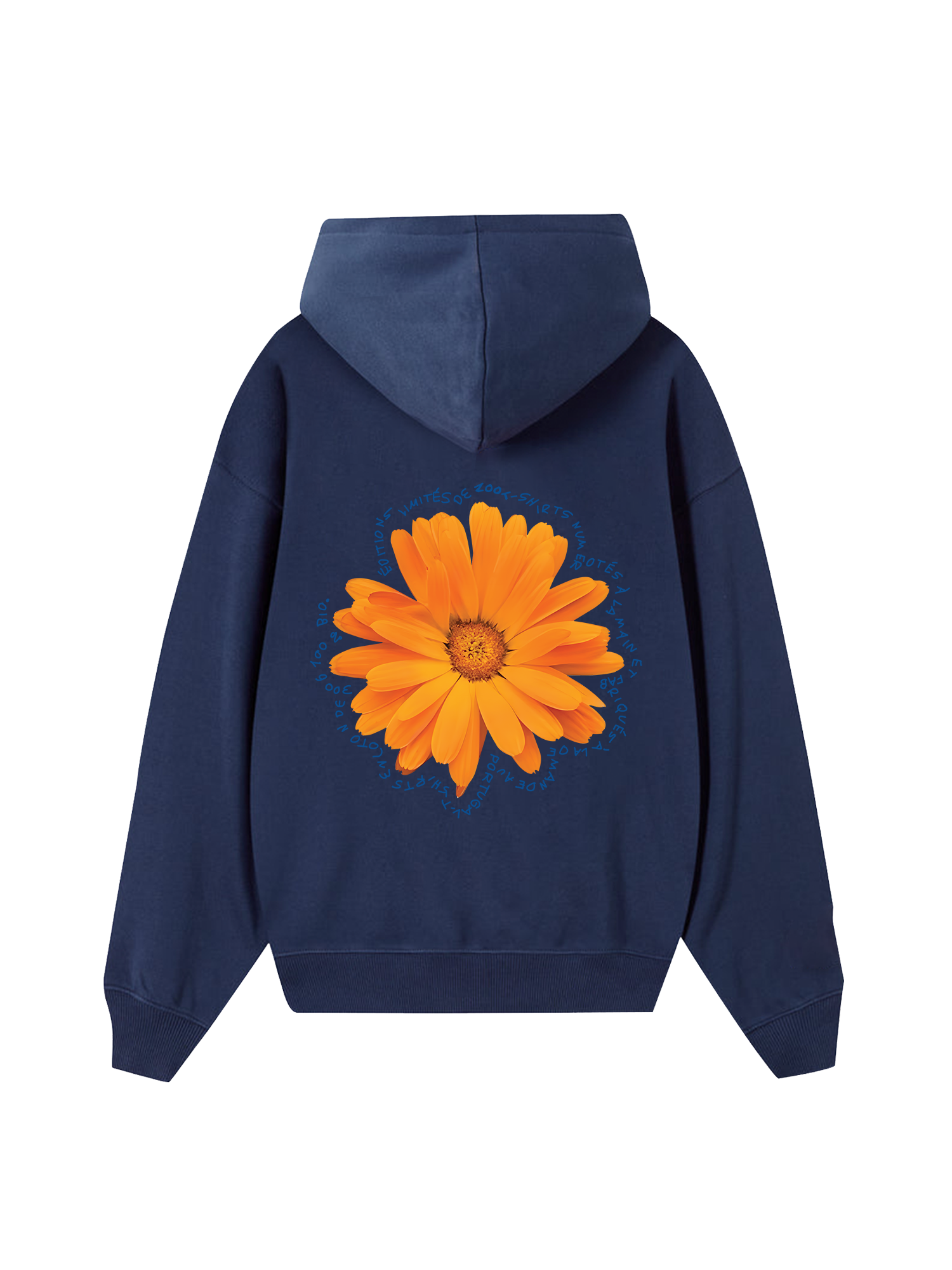 Floral Orange Flower Hoodie