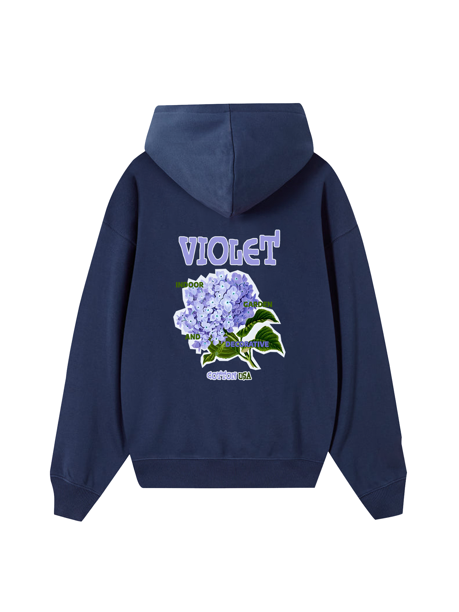 Floral Indoor Violet Hoodie