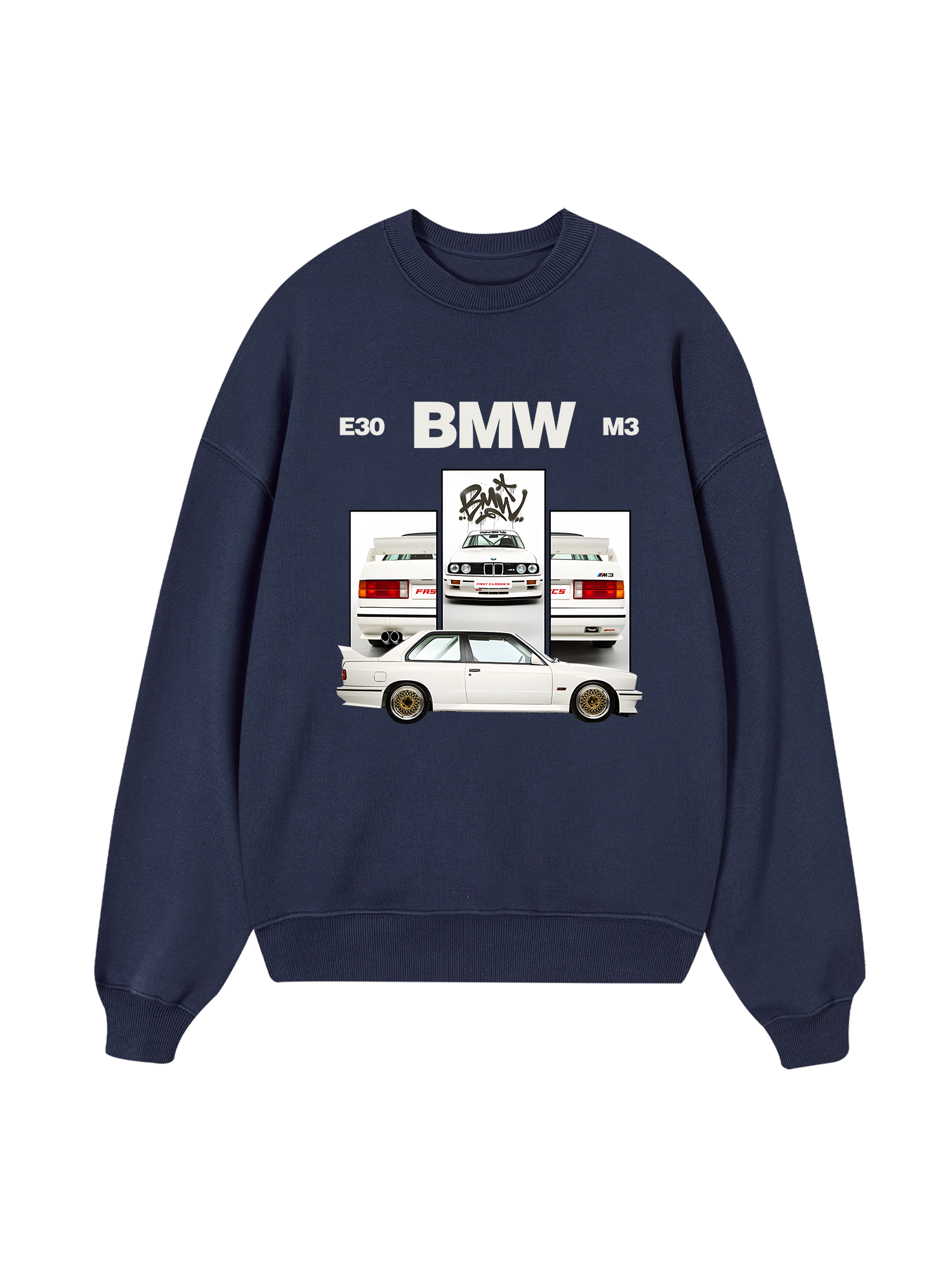 BMW E30 M3 White Sweater