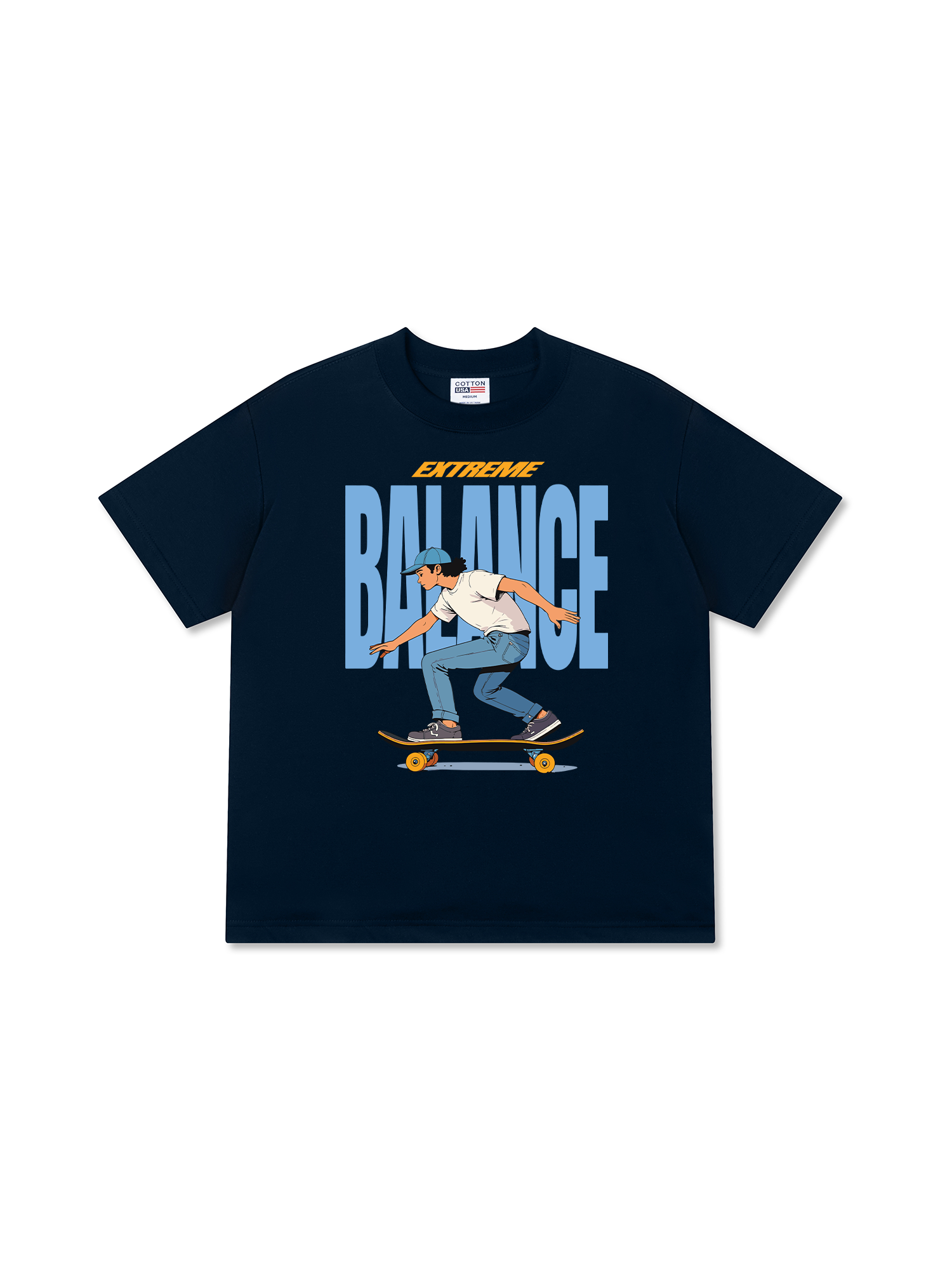 Áo Thun Relaxed Fit Skate Balance
