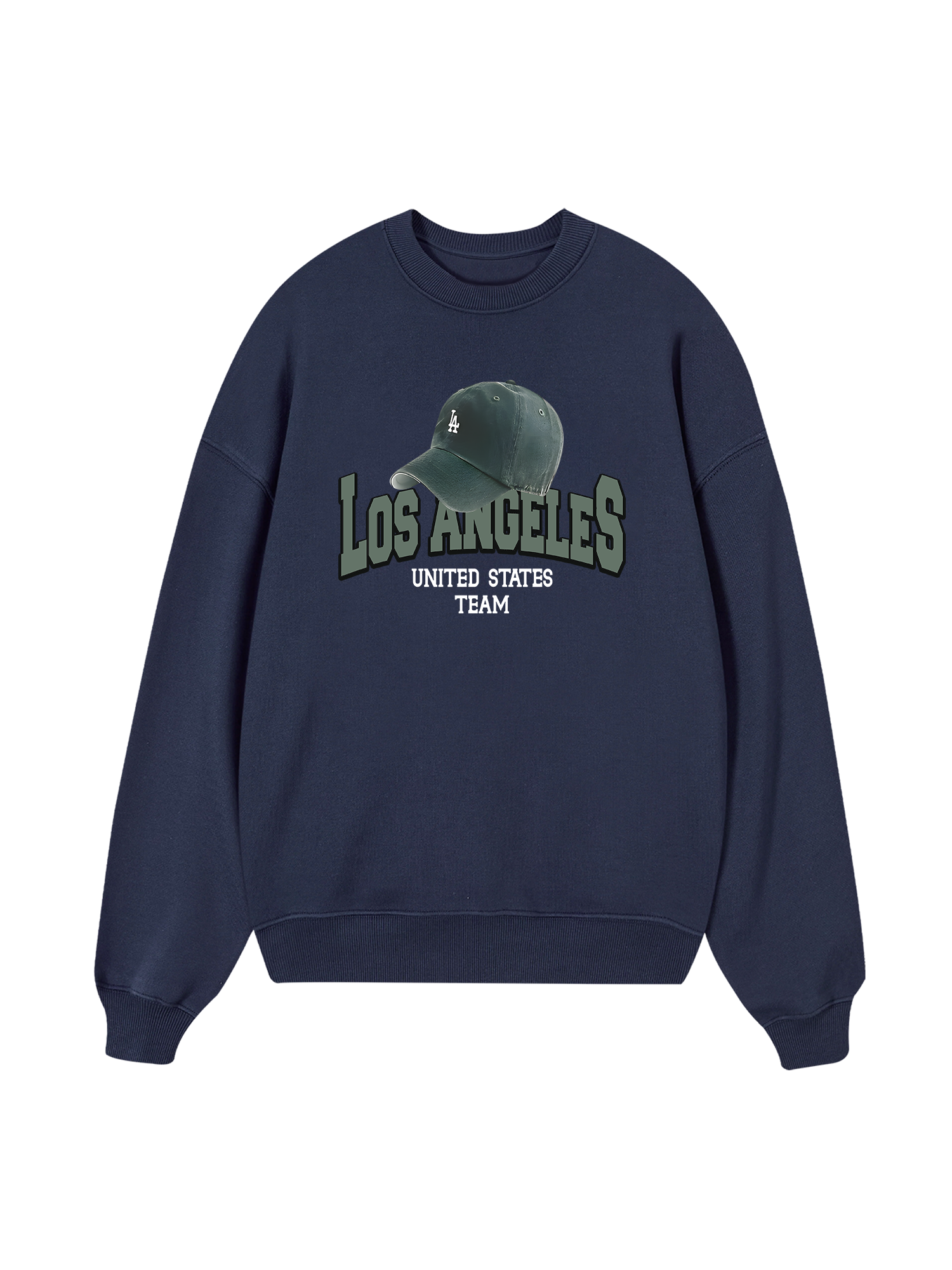 USA Los Ageles Green Hat Sweater