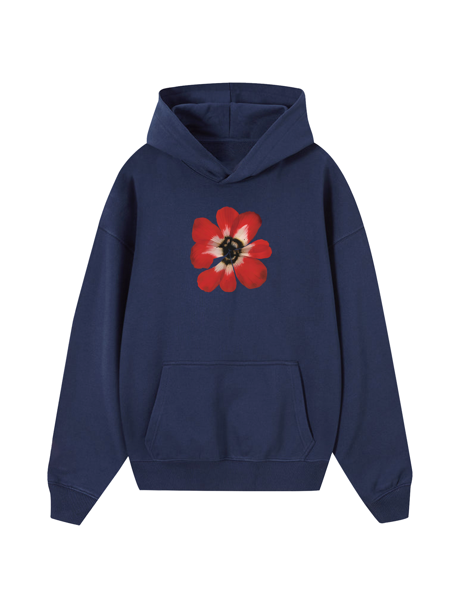 Floral Red Flower Hoodie