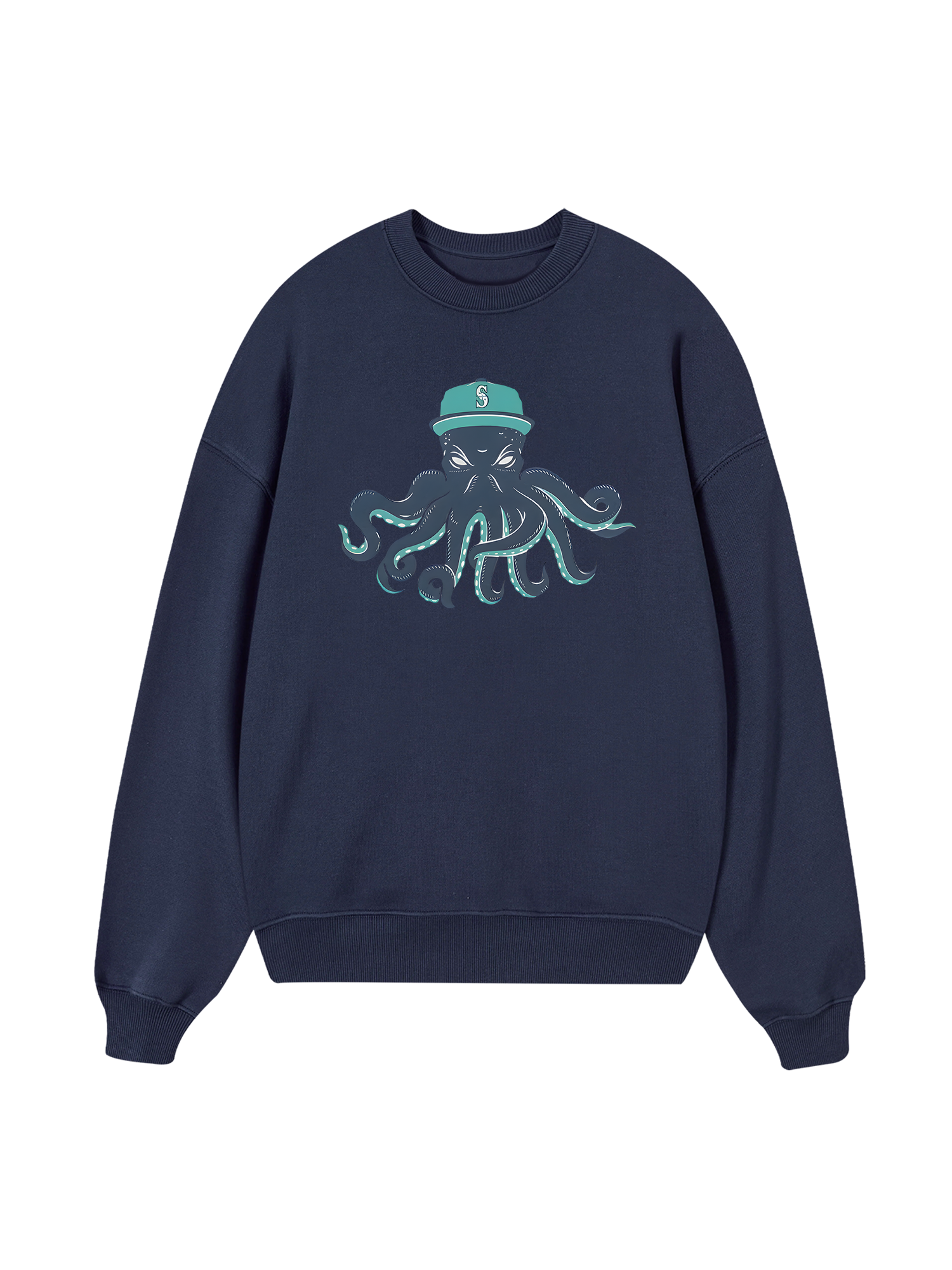 Baseball Green Octopus Sweater