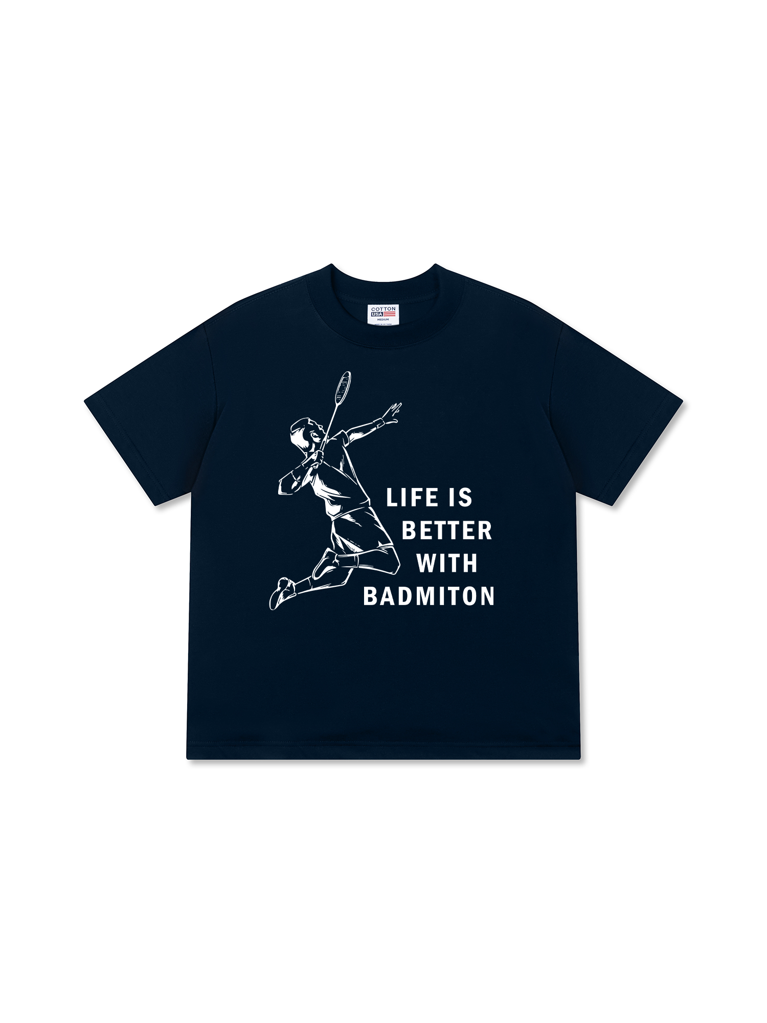 Áo Thun Relaxed Fit Badminton Life Is Better With Badminton