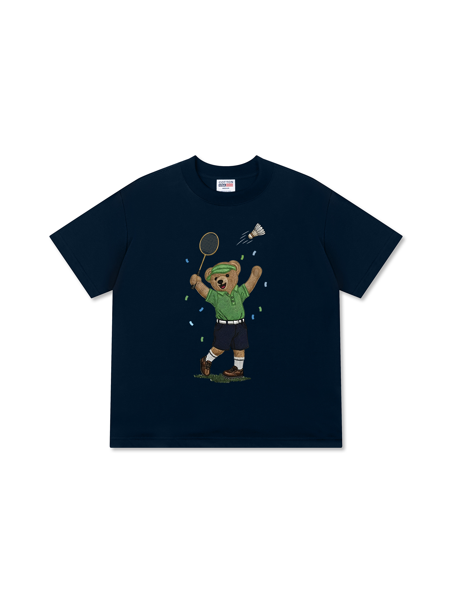 Áo Thun Relaxed Fit Badminton Bear Player
