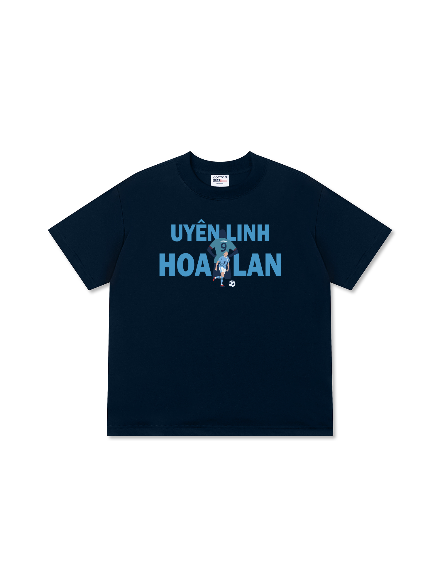 Áo Thun Relaxed Fit Soccer Uyên Linh Hoa Lan