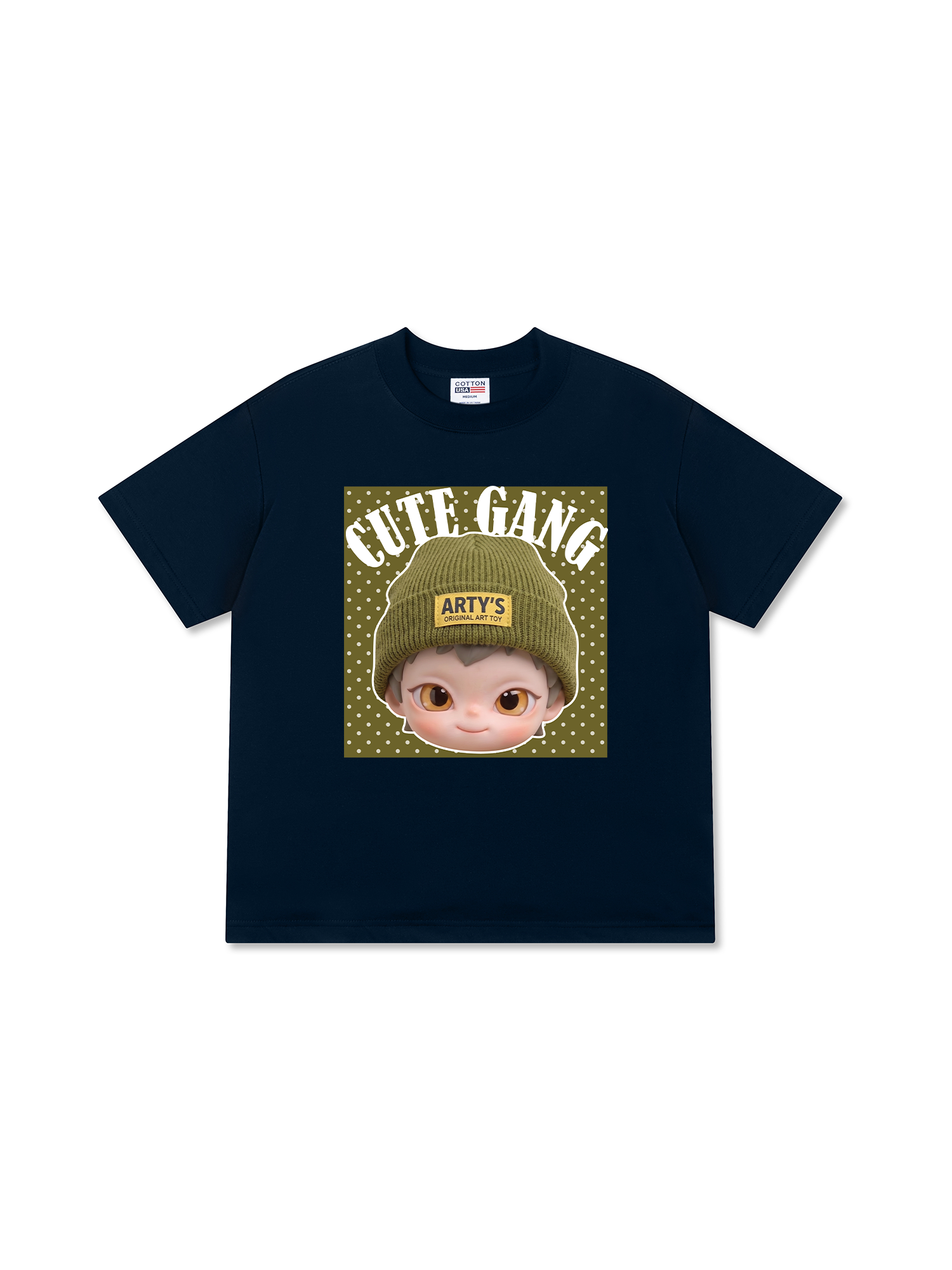 Áo Thun Relaxed Fit Cute Gang Green Dotty