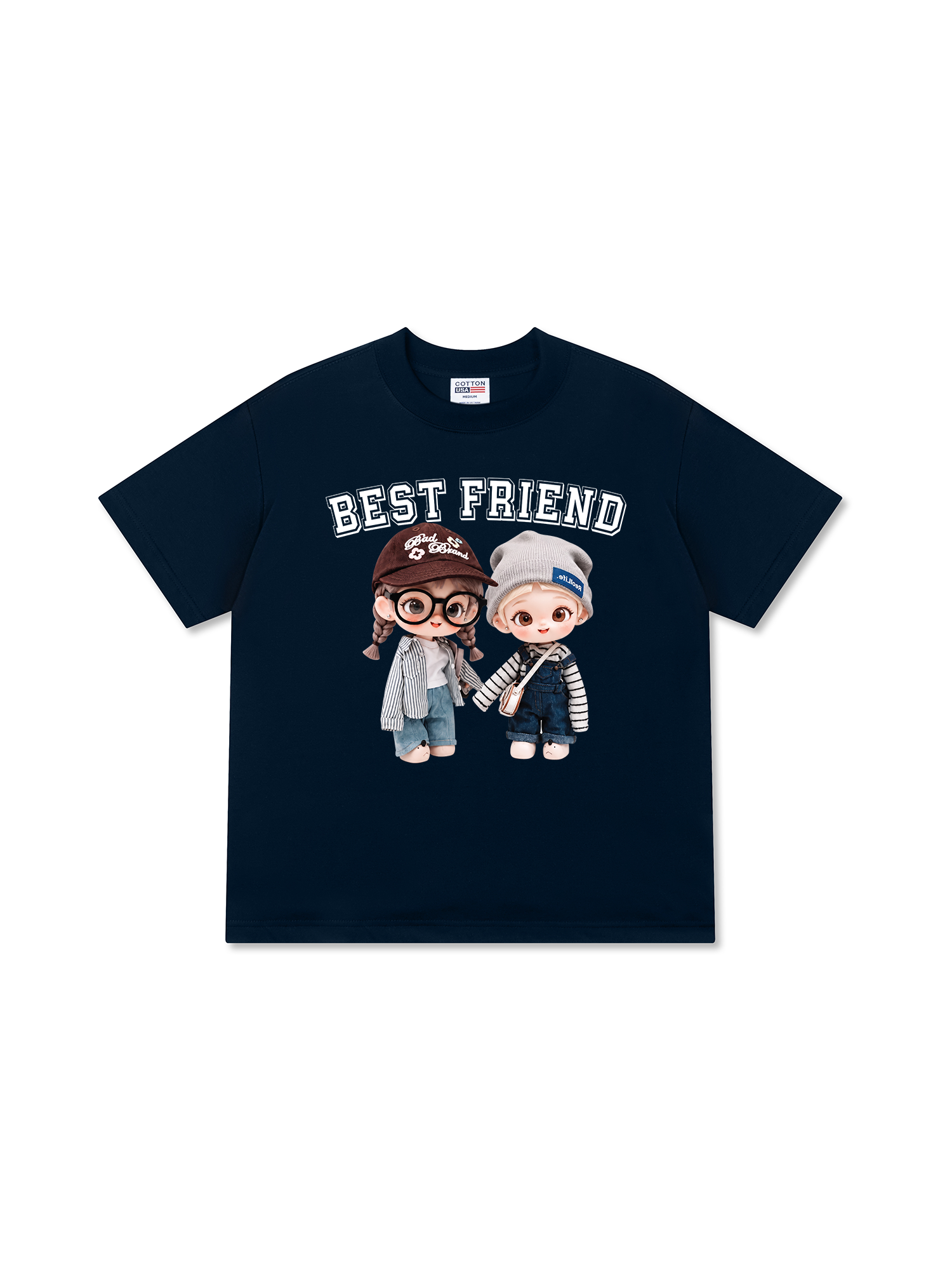 Áo Thun Relaxed Fit Cute Gang Best Friend