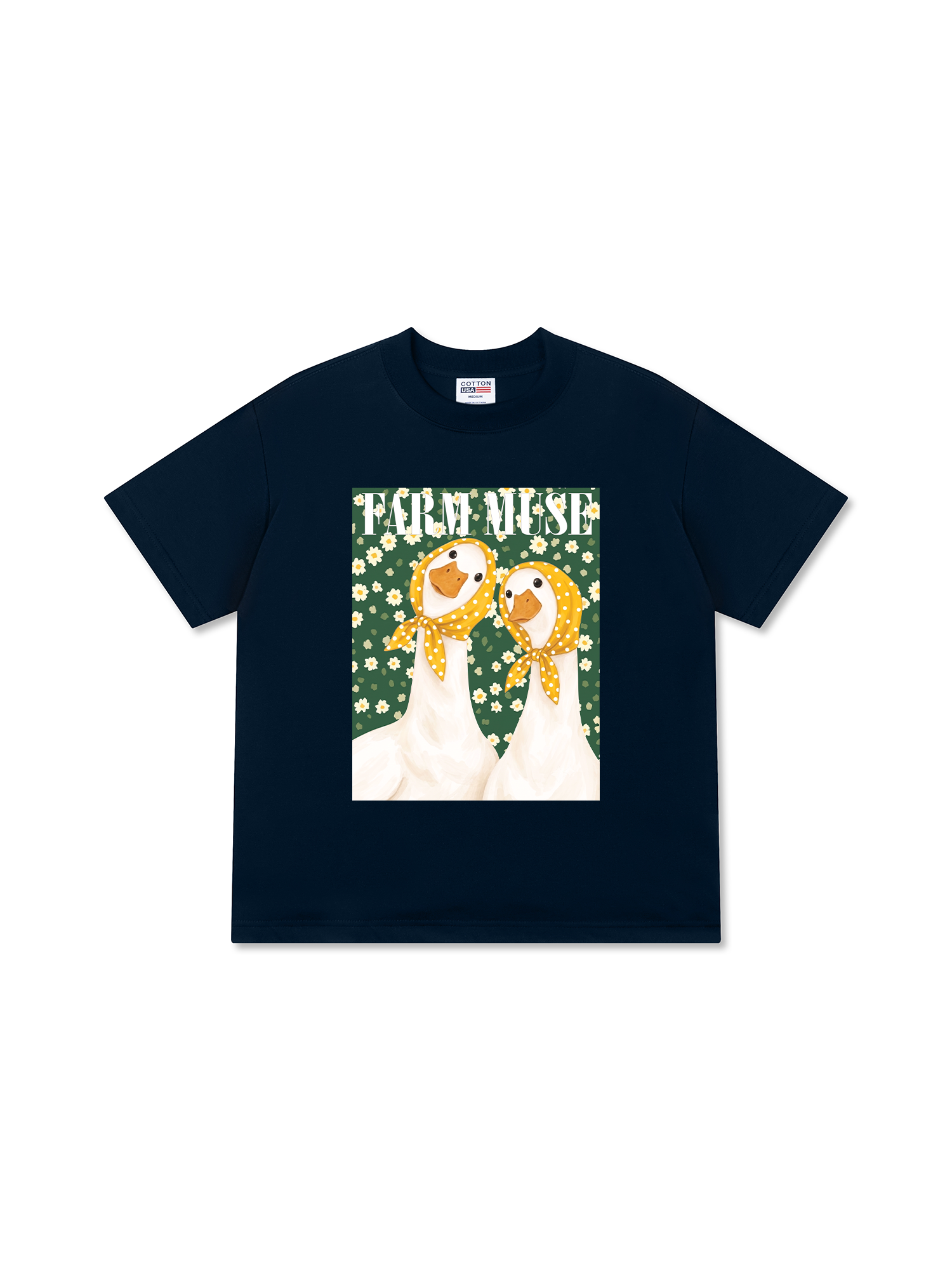 Áo Thun Relaxed Fit Farm Muse Duck Couple