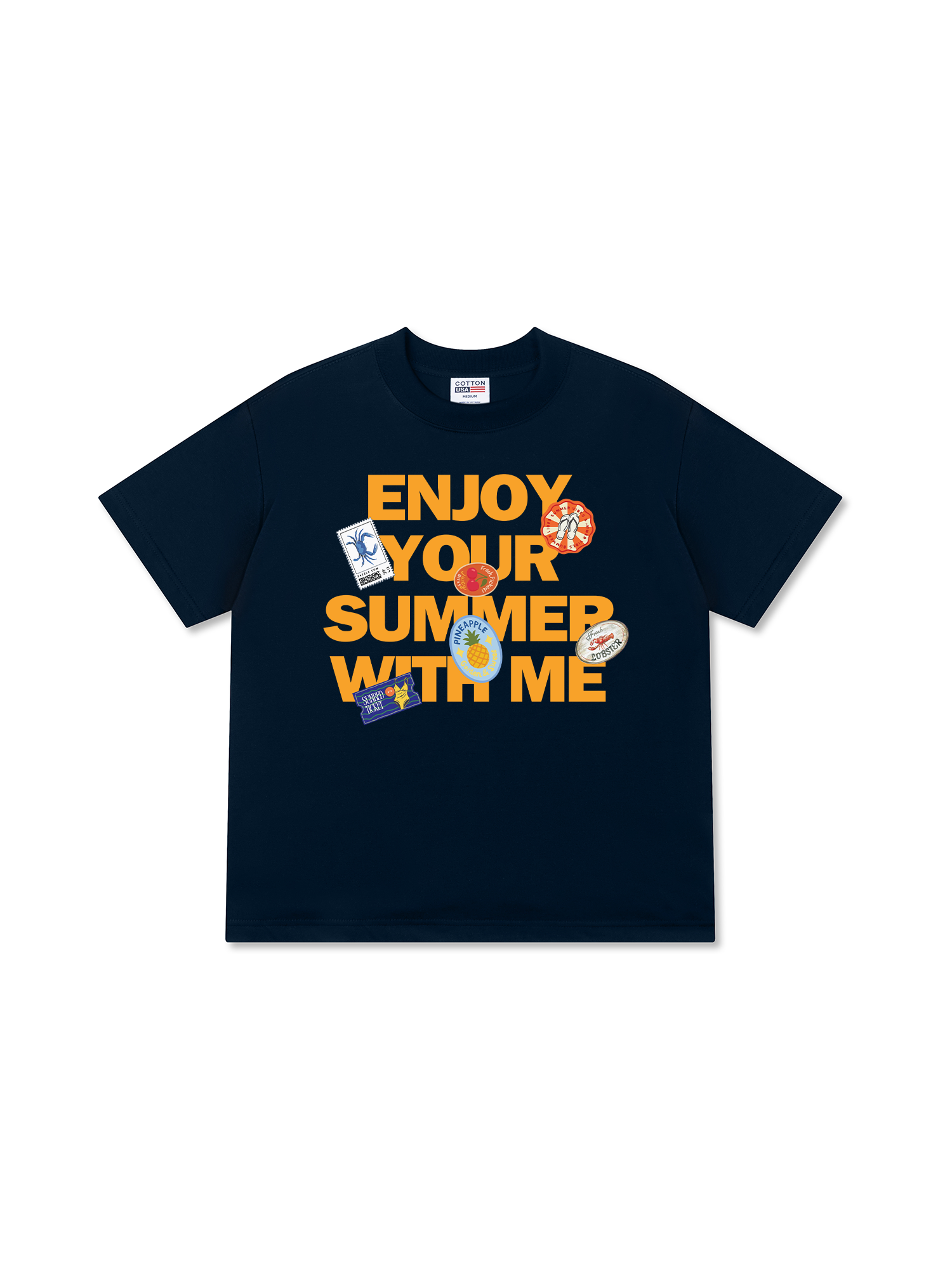 Áo Thun Relaxed Fit Tropical Enjoy Your Summer With Me