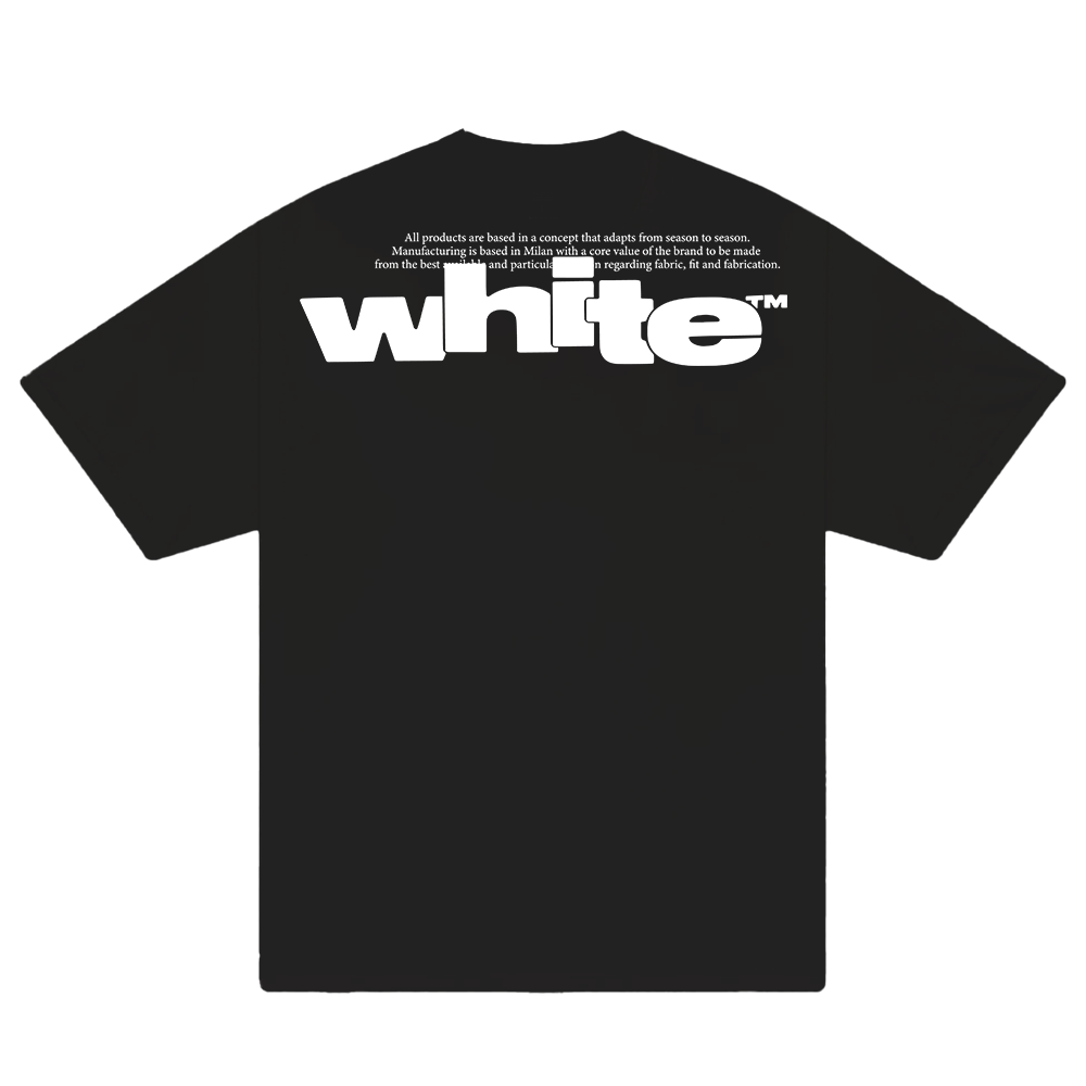 Off White Black Type Graphic T-Shirt