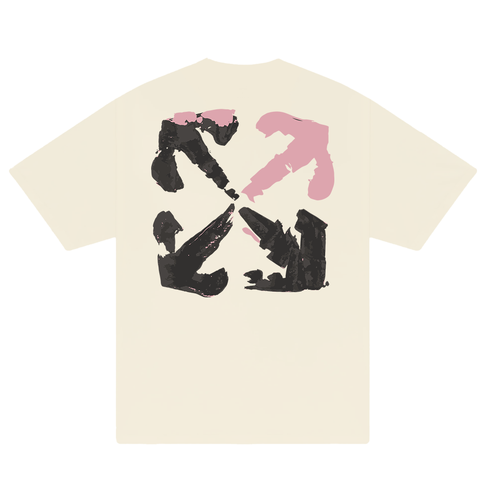 Off White Brush Pink Arrow T-Shirt