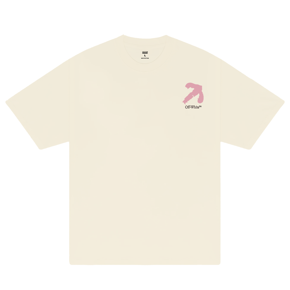 Off White Brush Pink Arrow T-Shirt