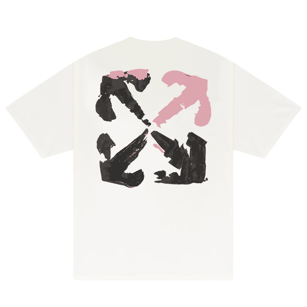 Off White Brush Pink Arrow T-Shirt