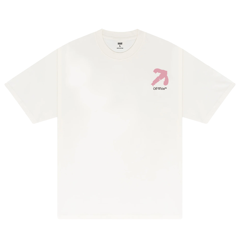 Off White Brush Pink Arrow T-Shirt